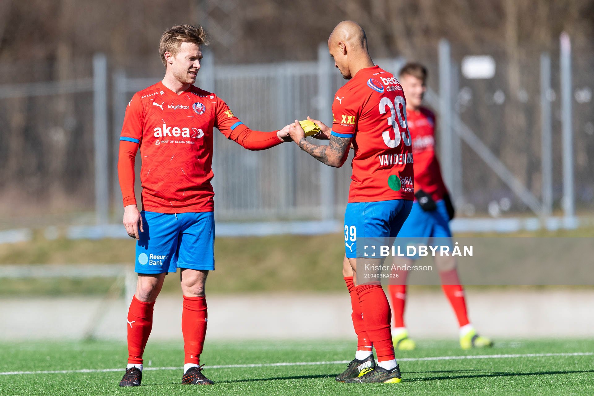 Helsingborgs Andreas Landgren och Anthony van