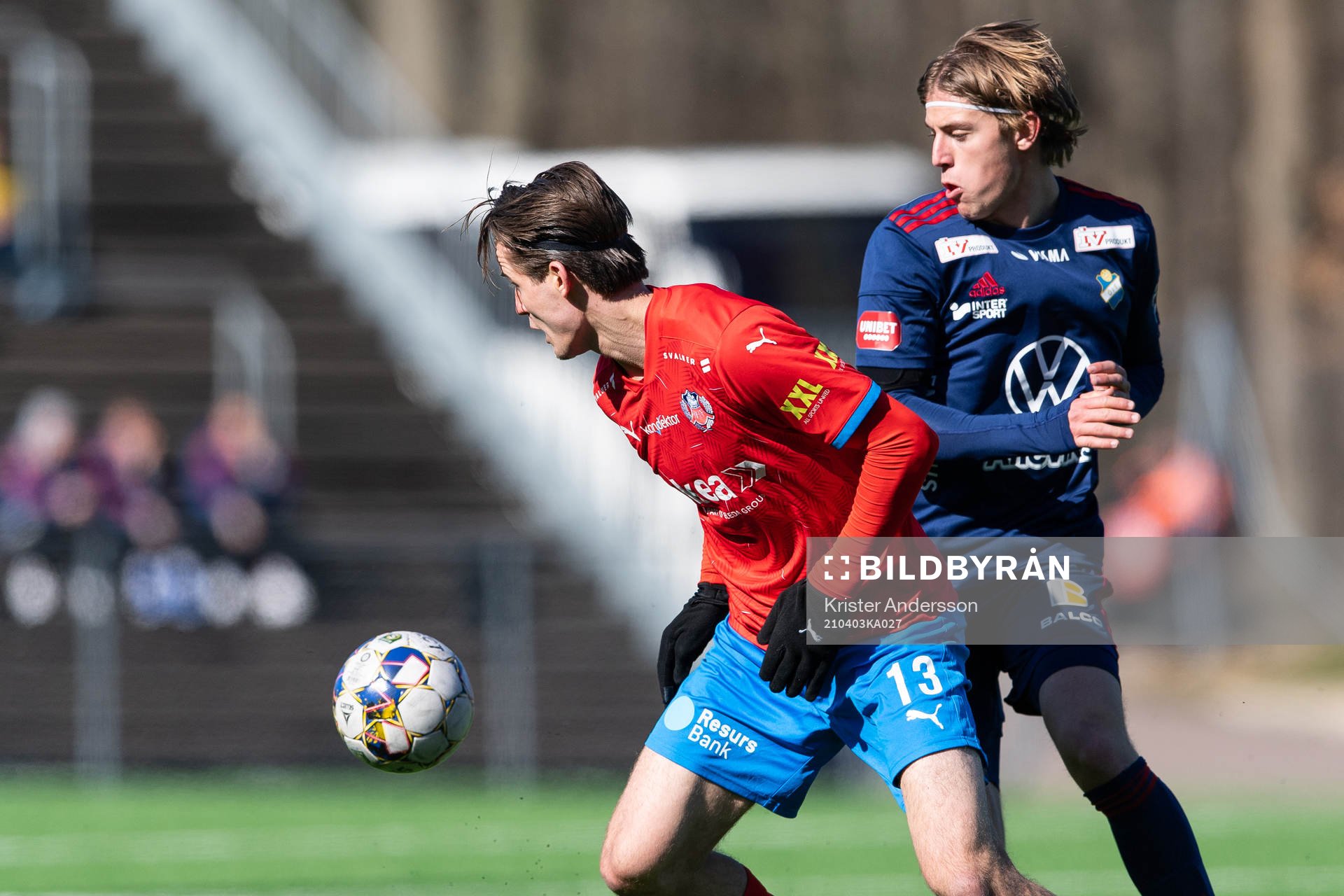 Helsingborgs Wilhelm Loeper och Östers Teo Brenner Toris
