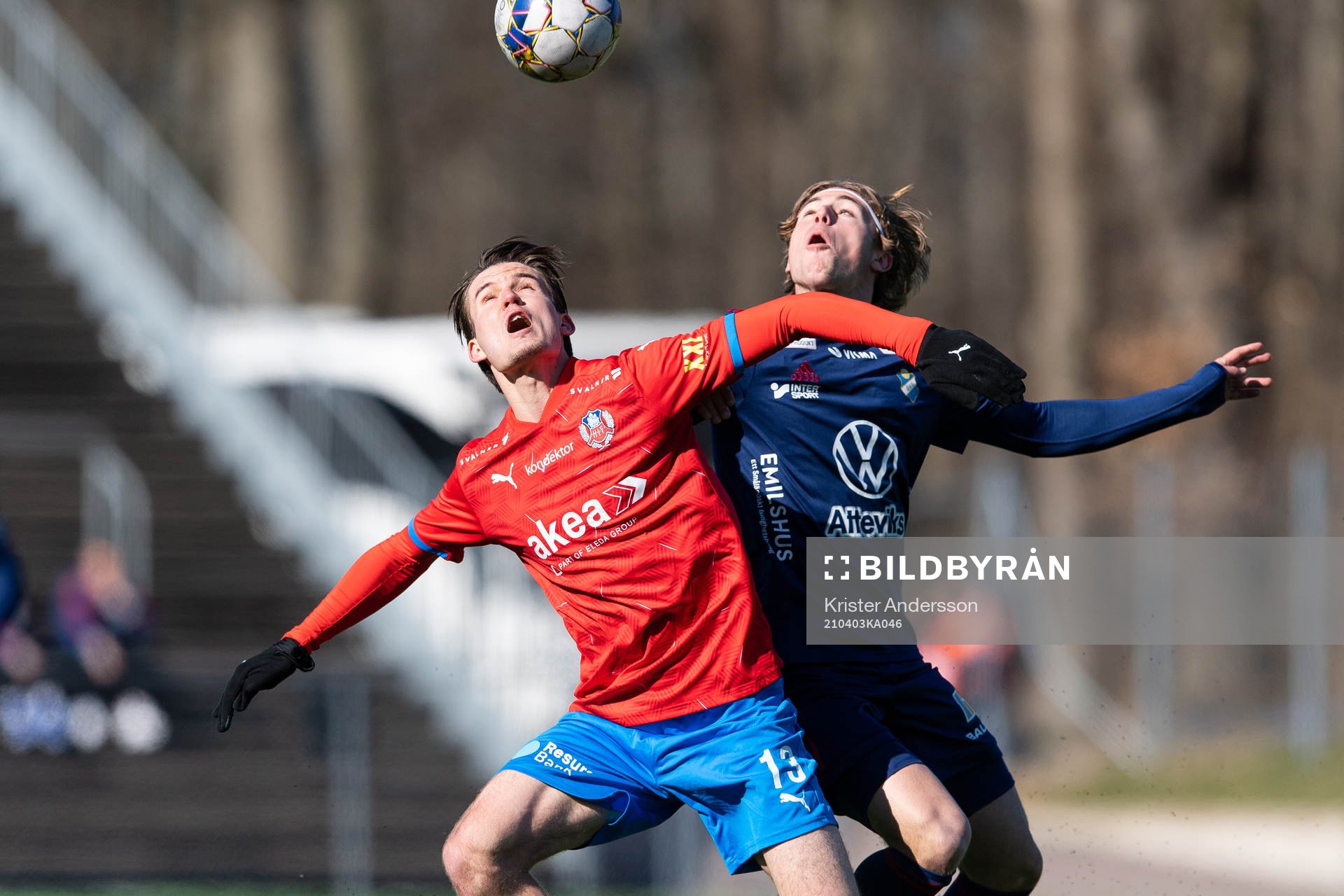 Helsingborgs Wilhelm Loeper och Östers Teo Brenner Toris