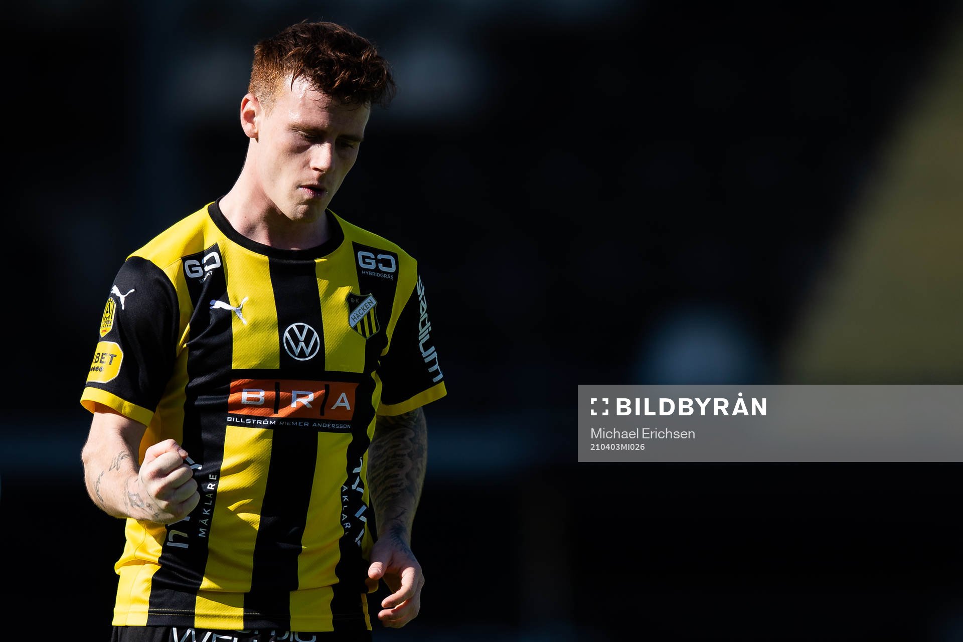 Häckens Tobias Heintz jublar
