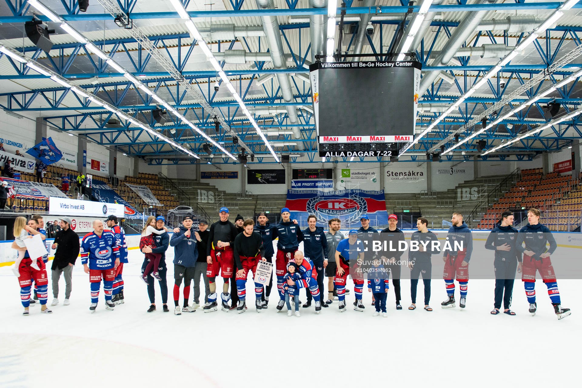 Oskarshamns spelare jublar