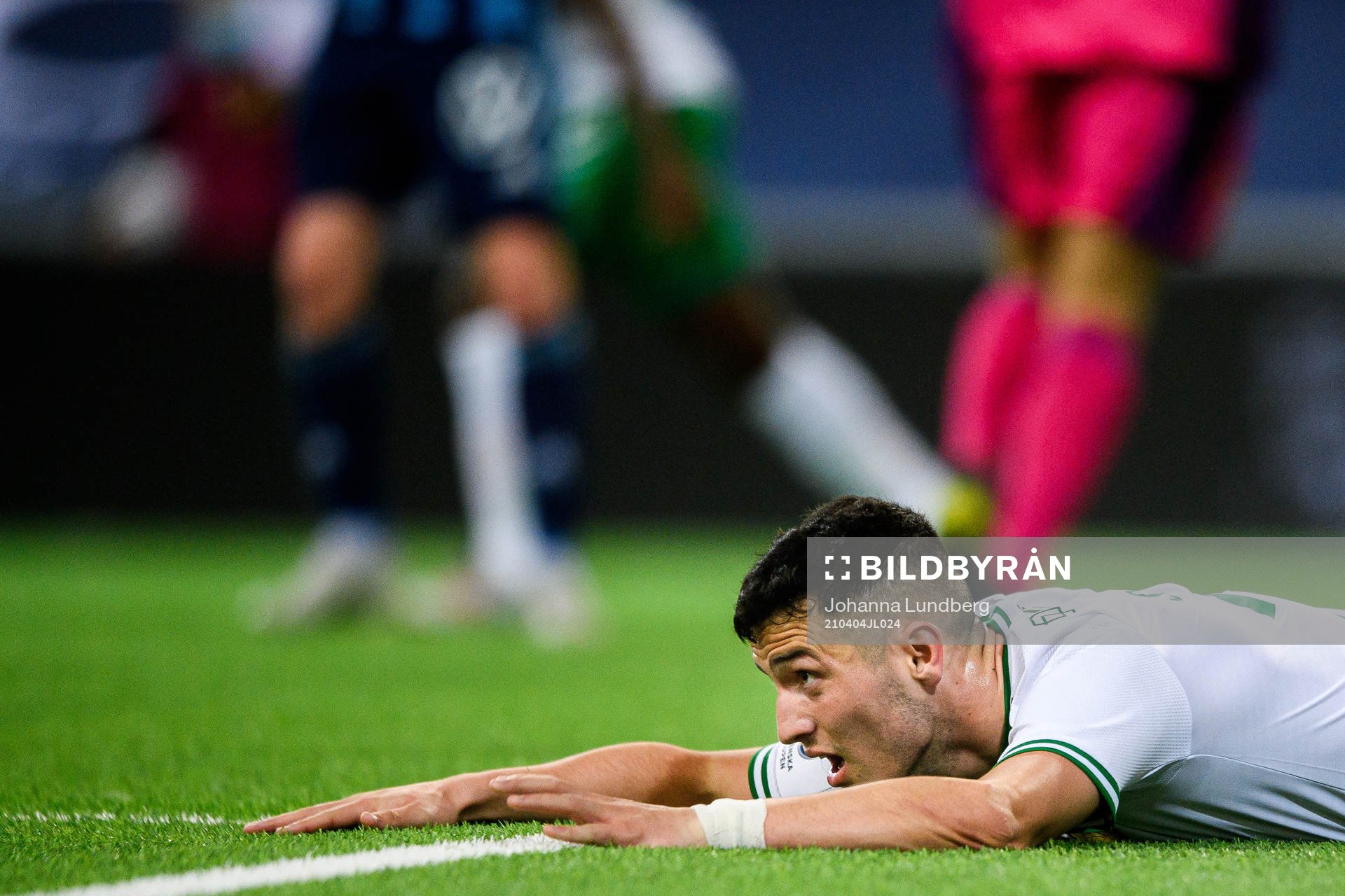 Hammarbys Astrit Selmani deppar