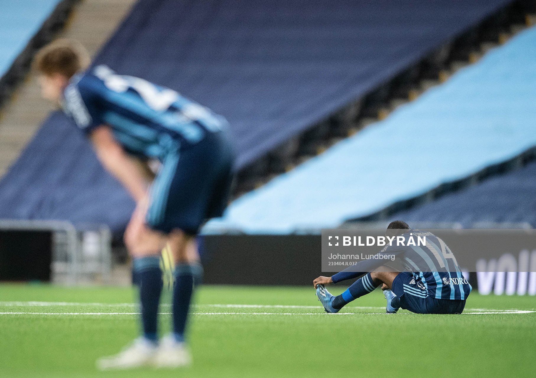 Djurgårdens Edward Chilufya deppar