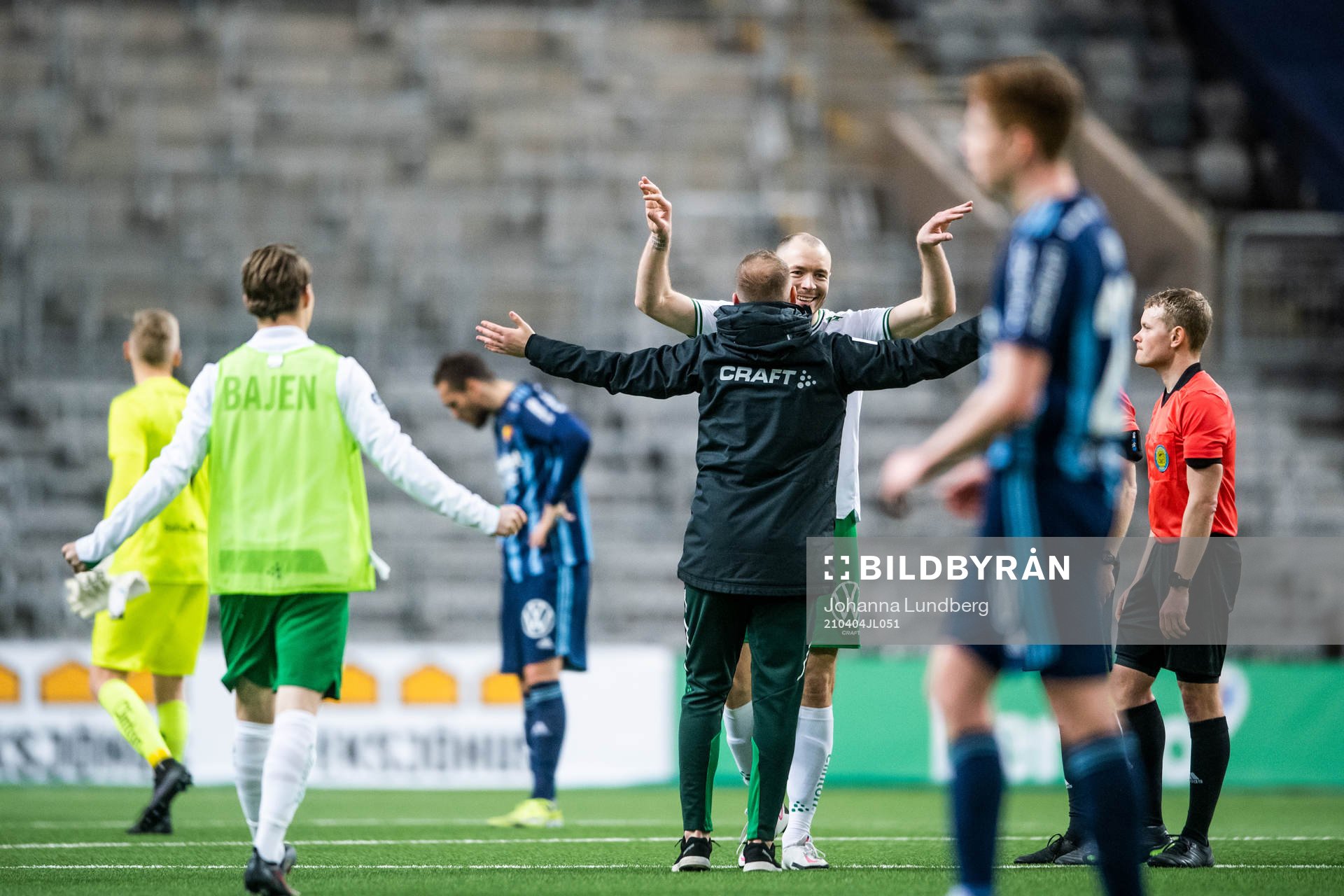 Hammarbys Jon Gudni Fjoluson jublar