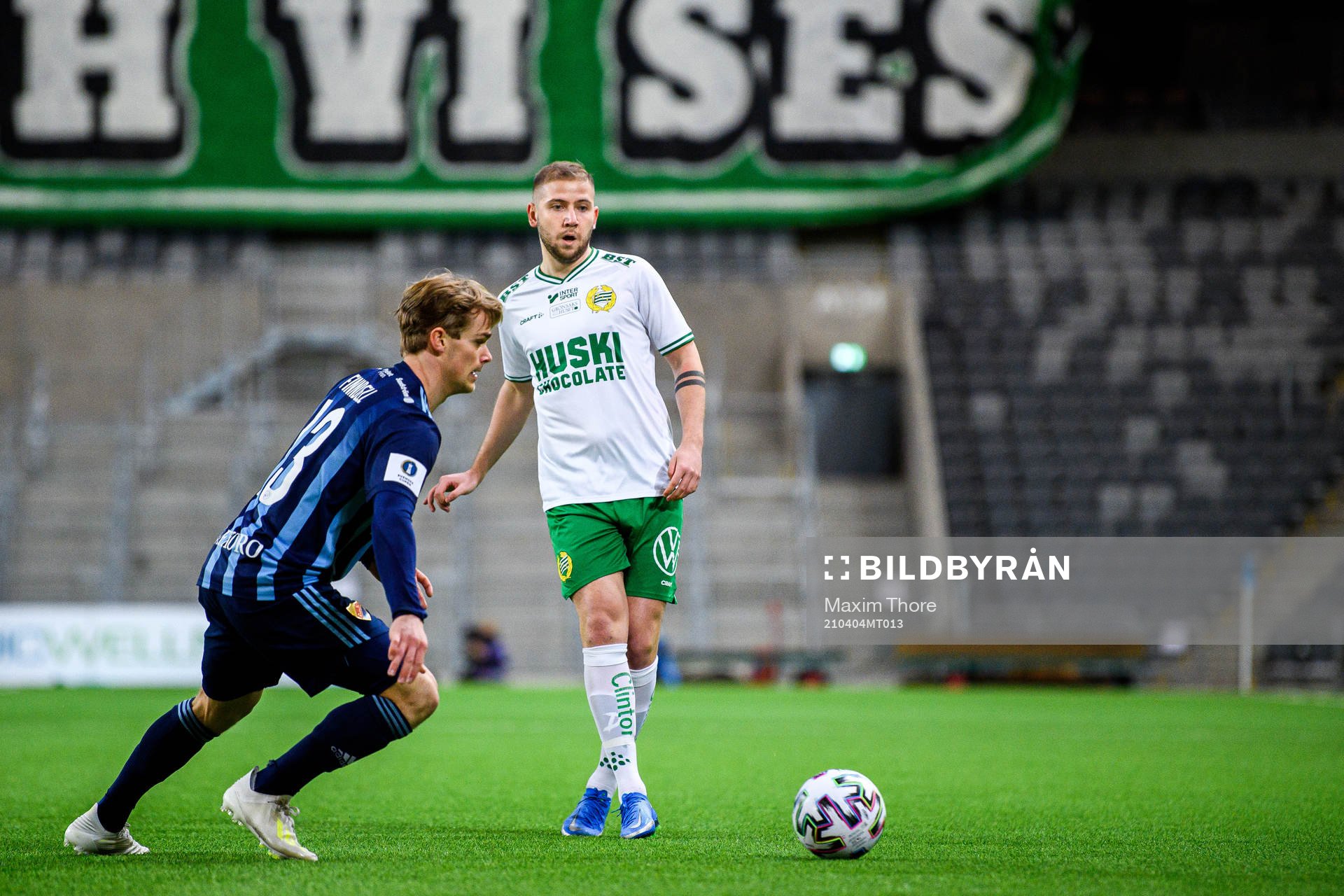 Djurgårdens Hampus Finndell och Hammarbys Darijan Bojanic