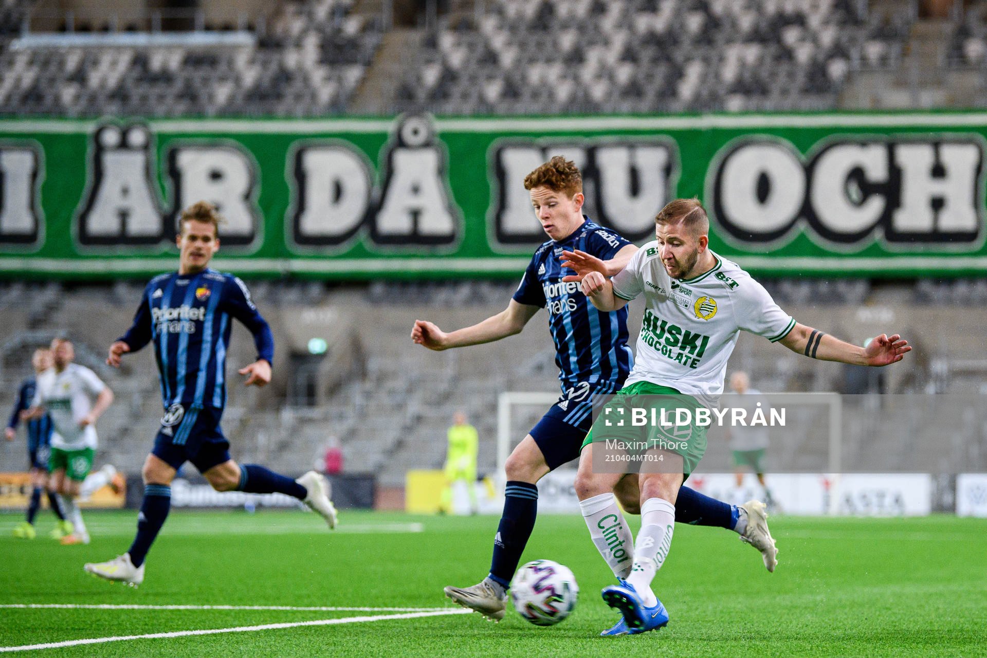 Djurgårdens Aslak Witry och Hammarbys Darijan Bojanic