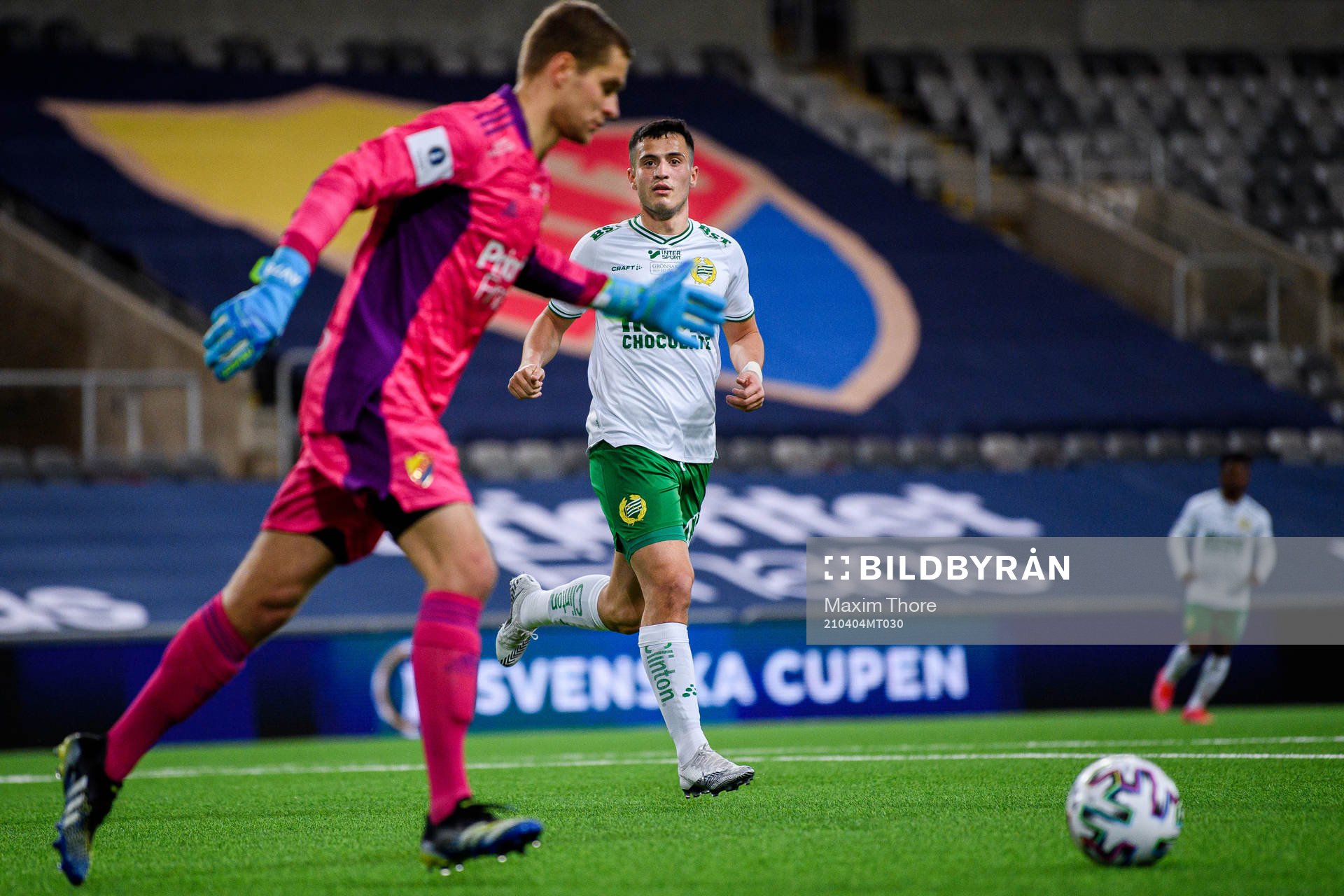 Djurgårdens målvakt Aleksandr Vasyutin och Hammarbys