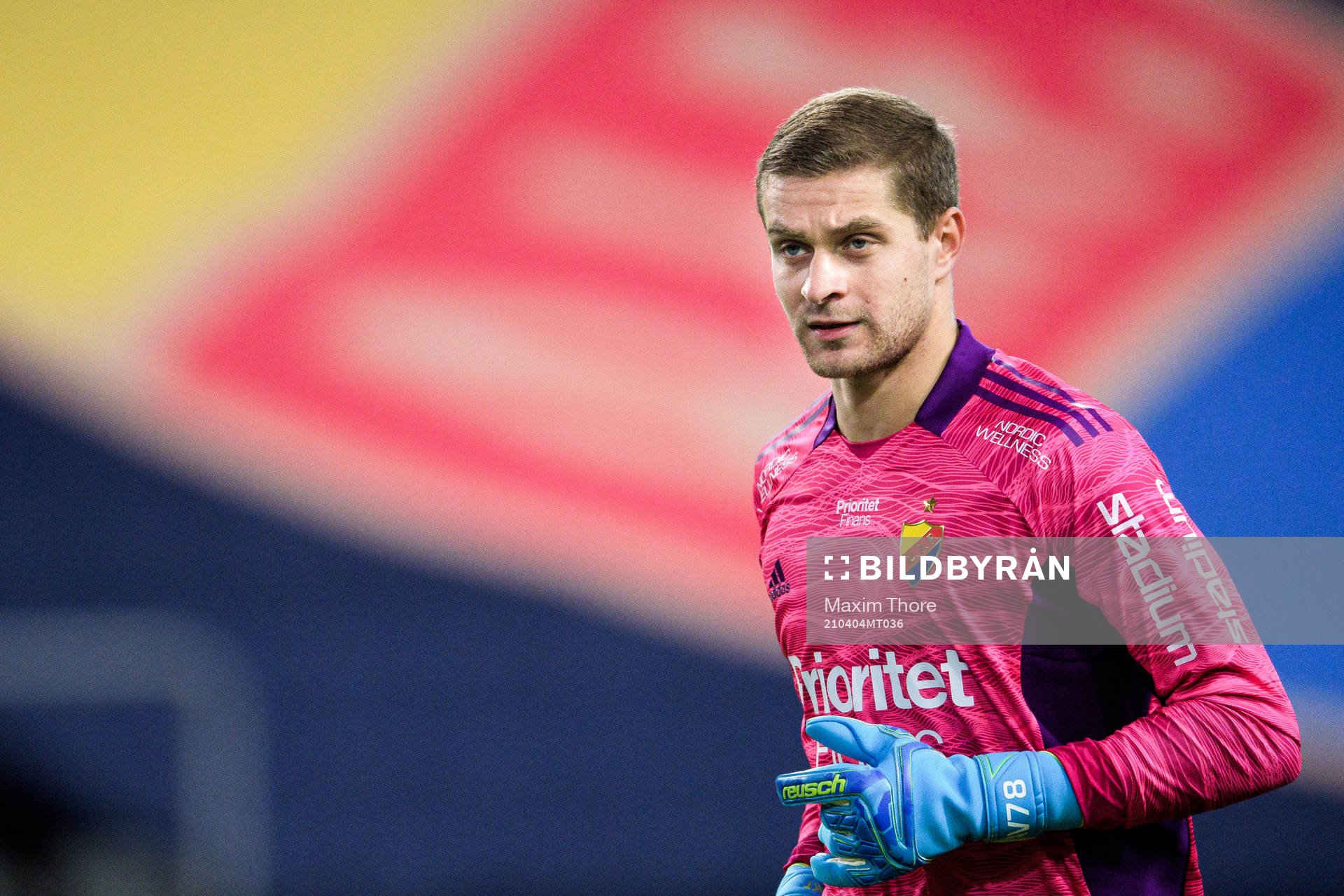 Djurgårdens målvakt Aleksandr Vasyutin