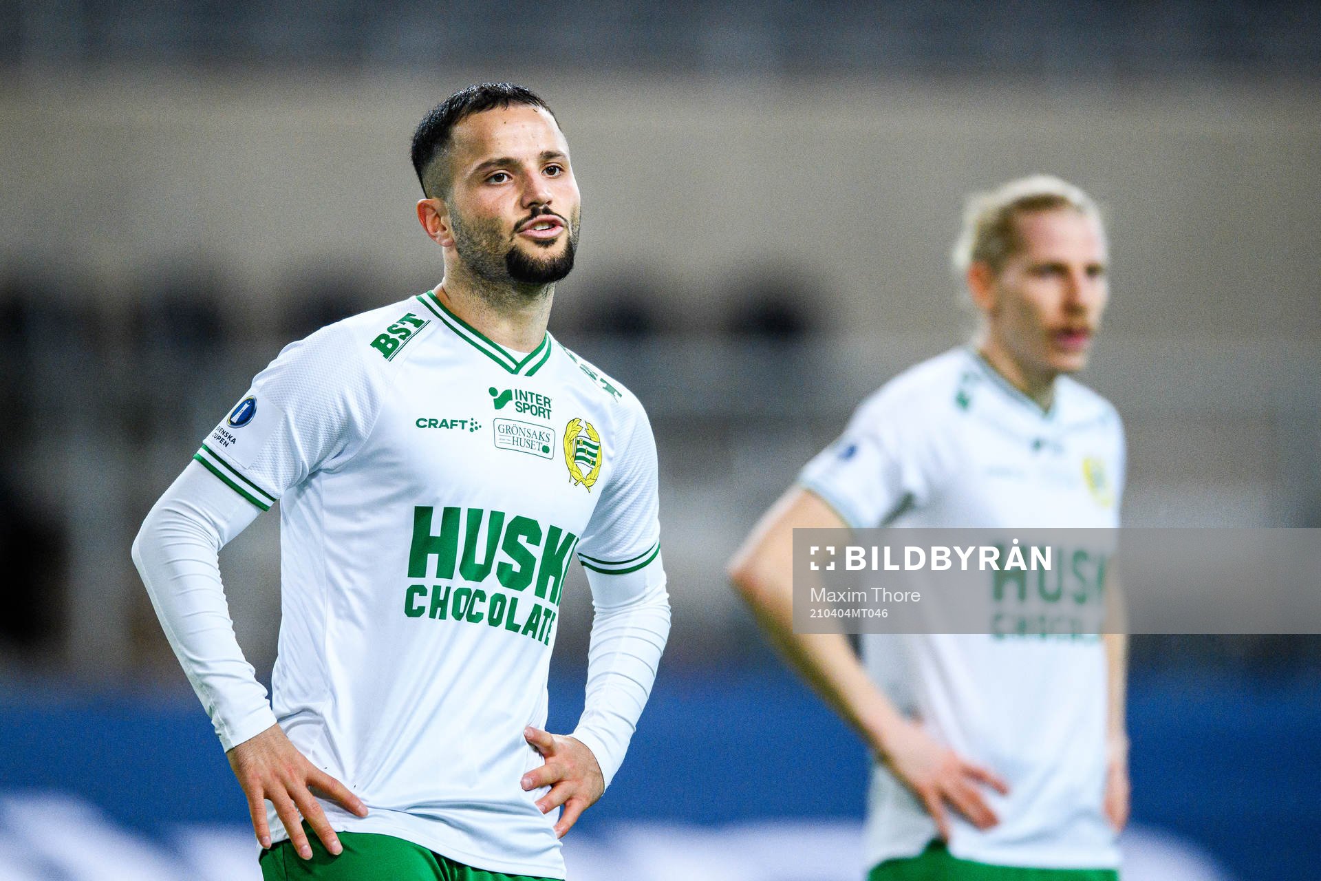 Hammarbys Mohanad Jeahze och Gustav Ludwigson