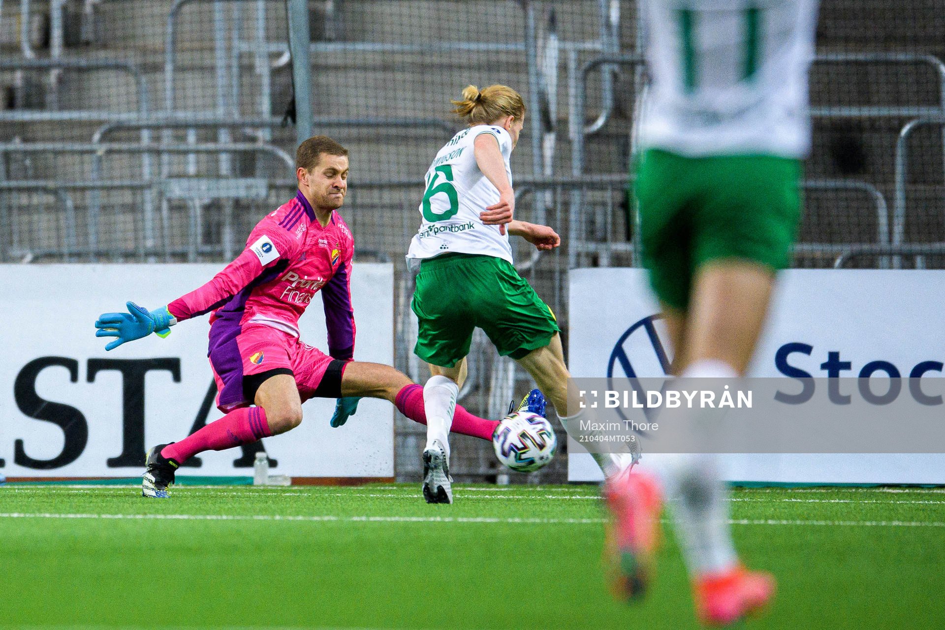 Djurgårdens målvakt Aleksandr Vasyutin och Hammarbys