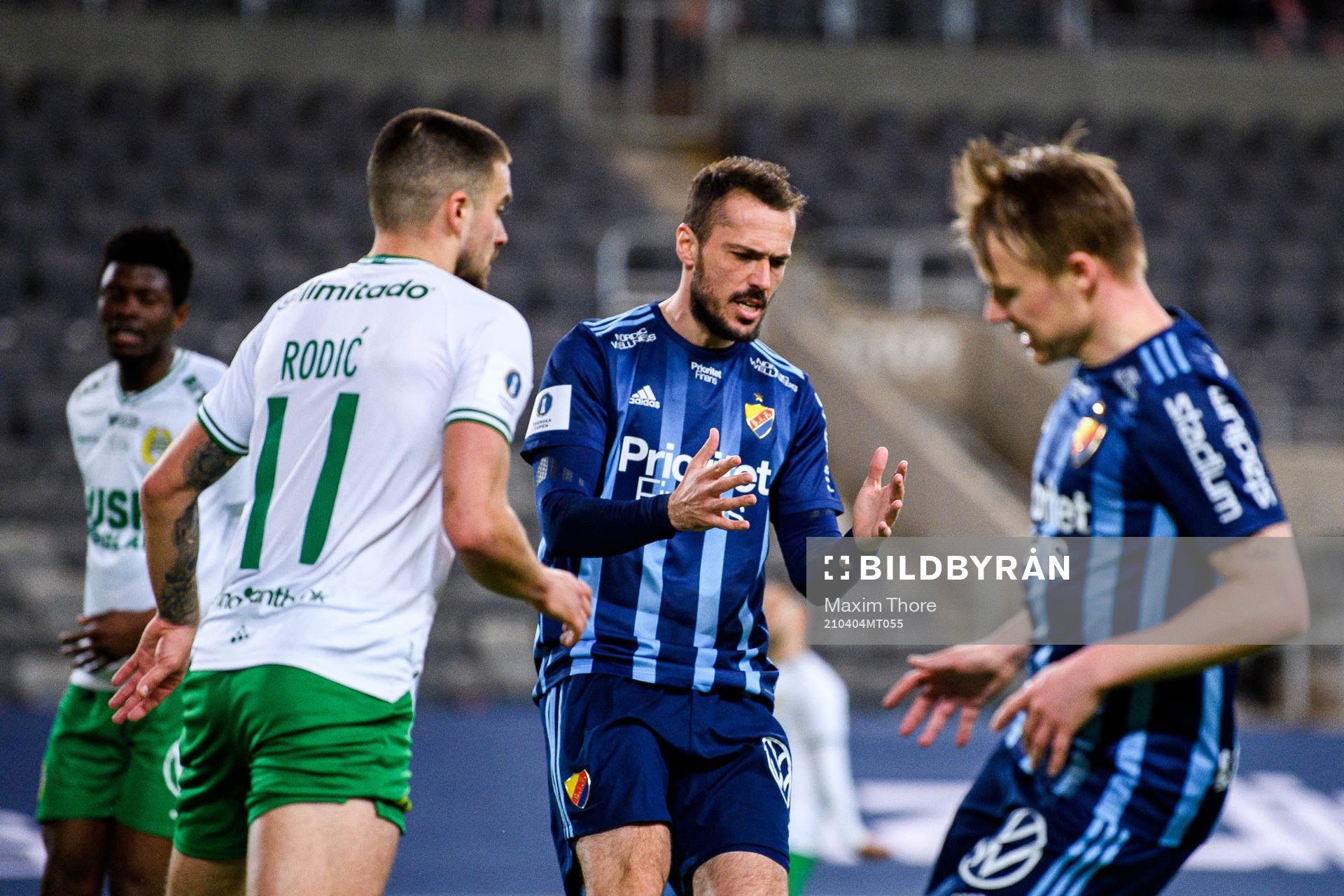 Djurgårdens Emir Kujovic deppar