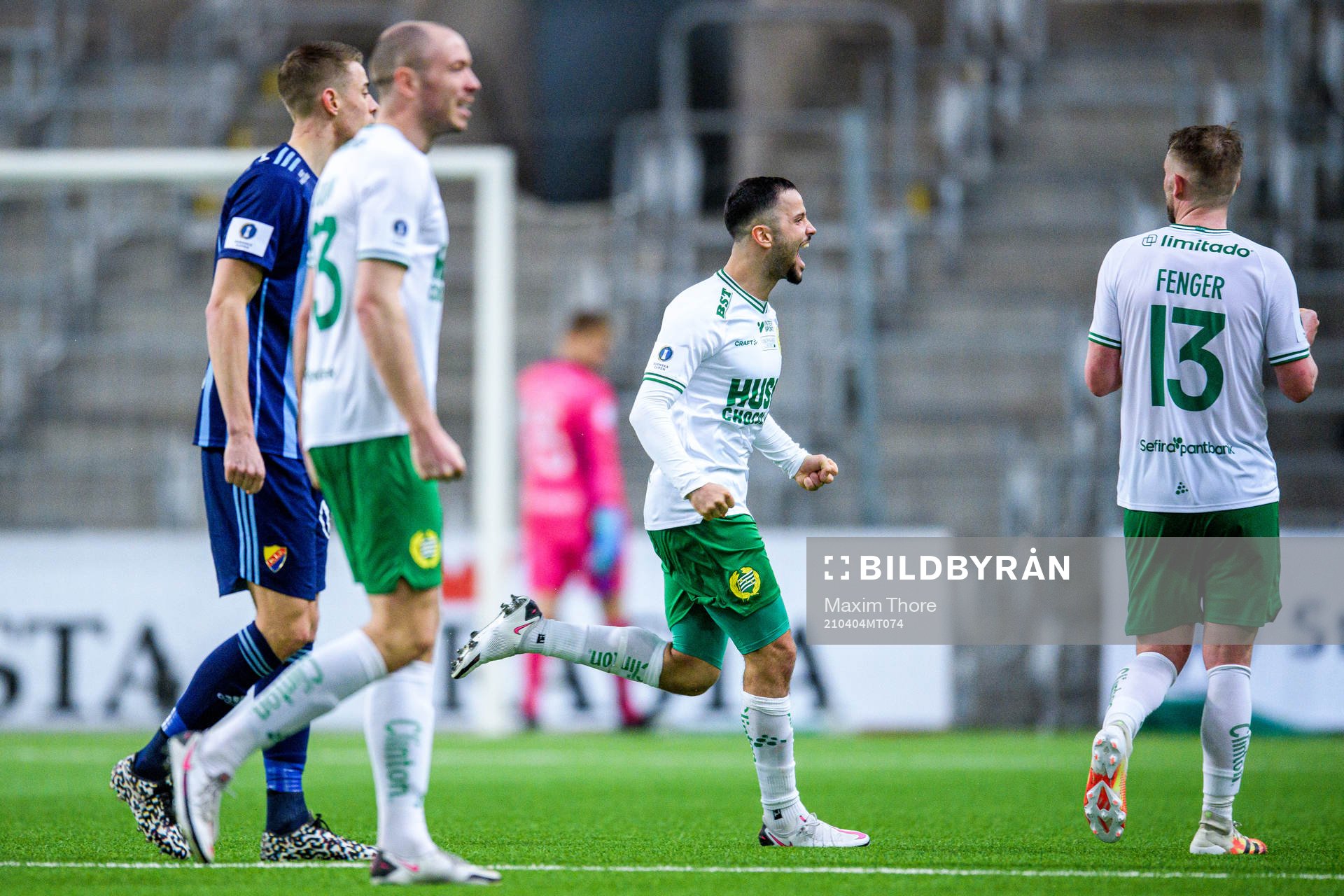 Hammarbys Mohanad Jeahze jublar
