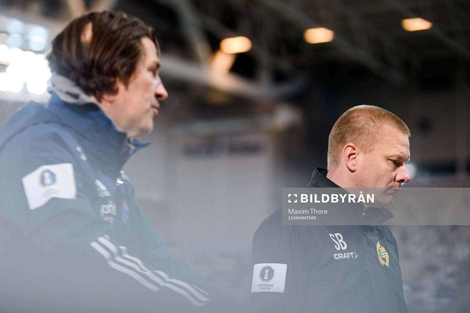 Djurgårdens tränare Thomas Lagerlöf och Hammarbys