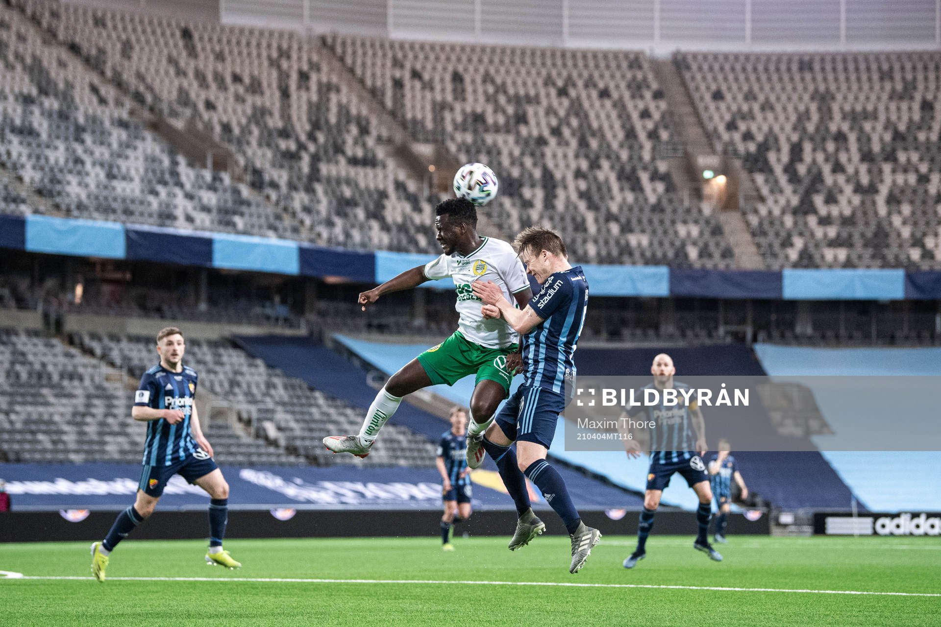 Hammarbys David Accam och Djurgårdens Elliot Käck