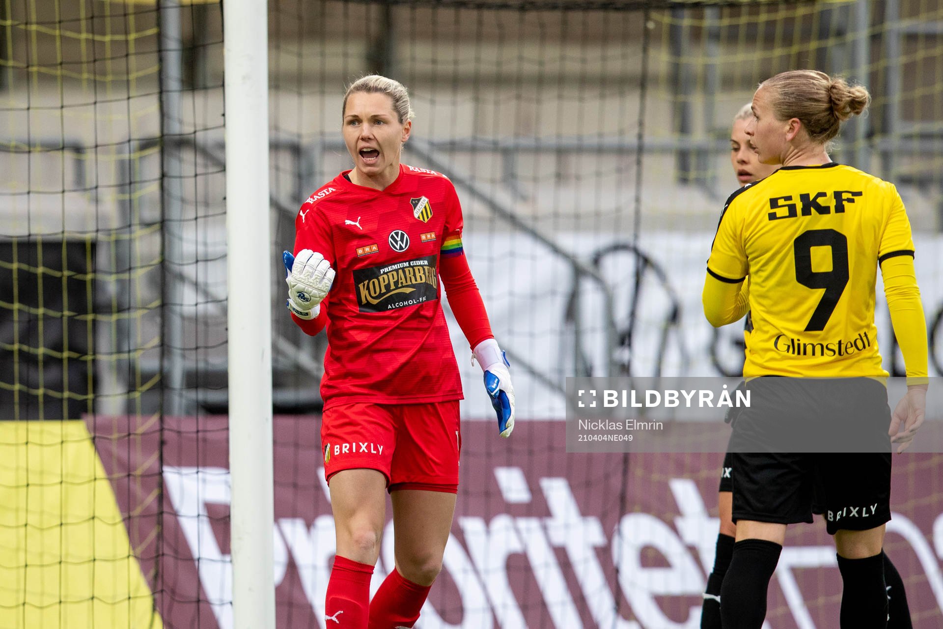 Häckens målvakt Jennifer Falk