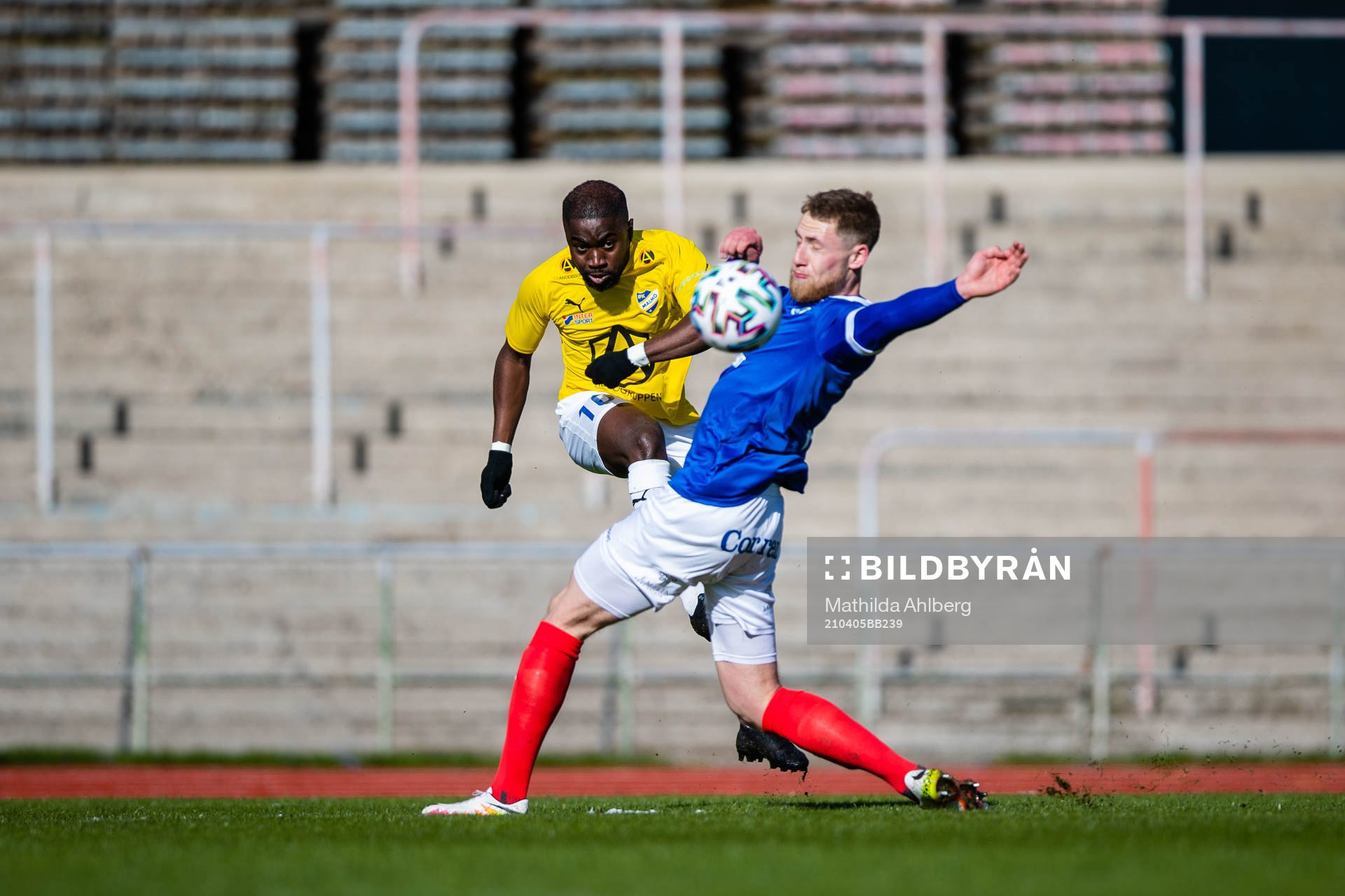 IFK Malmös Kofi Yeboah Addae och Åtvidabergs Bram van