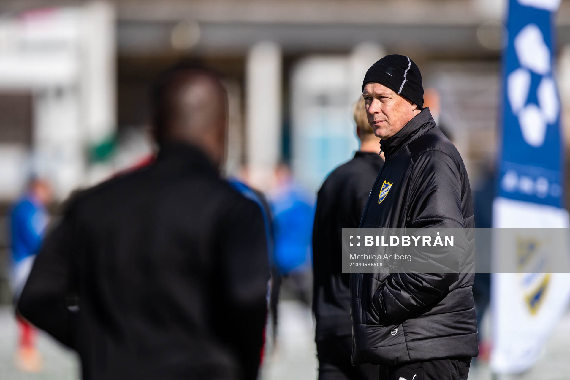 IFK Malmös tränare Jan Strandberg inför fotbollsmatchen i Division 1 södra mellan IFK Malmö och Åtvidaberg den 5 april 2021 i Malmö.