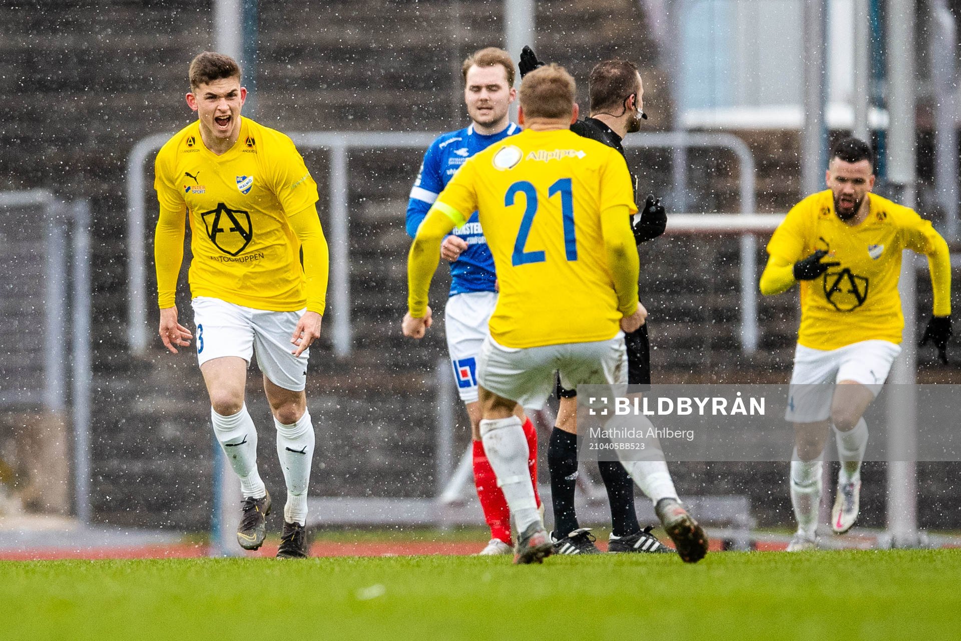 IFK Malmös Elliot Lindquist Nilsson jublar
