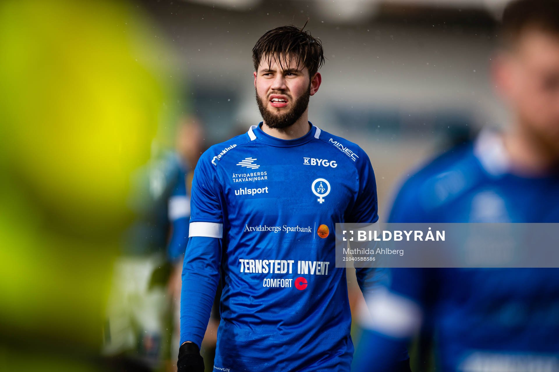 Åtvidabergs Simon Sandholm efter fotbollsmatchen i Division 1 södra mellan IFK Malmö och Åtvidaberg den 5 april 2021 i Malmö. 