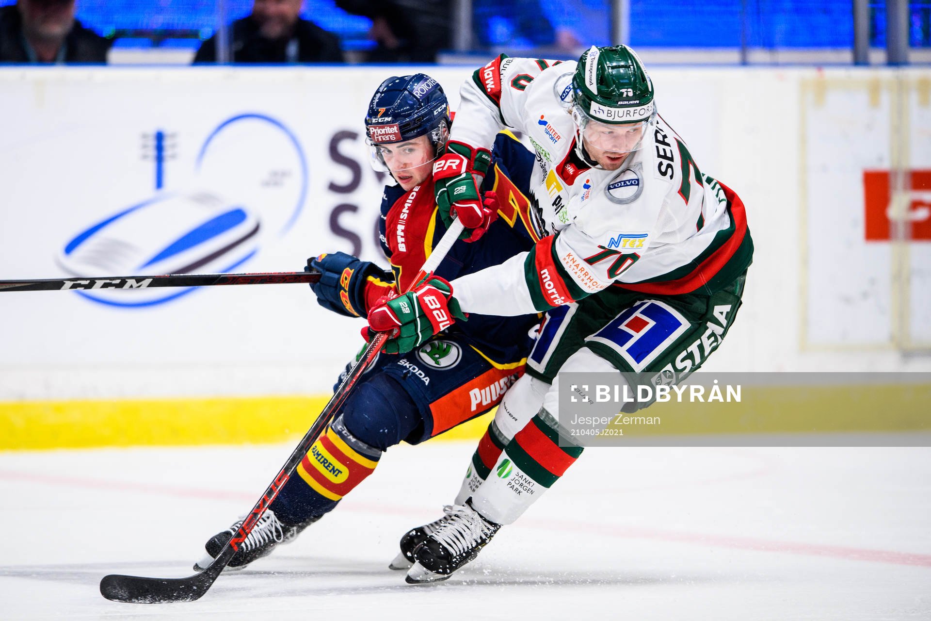 Djurgårdens Bobby Nardella och Frölundas Christoffer Ehn