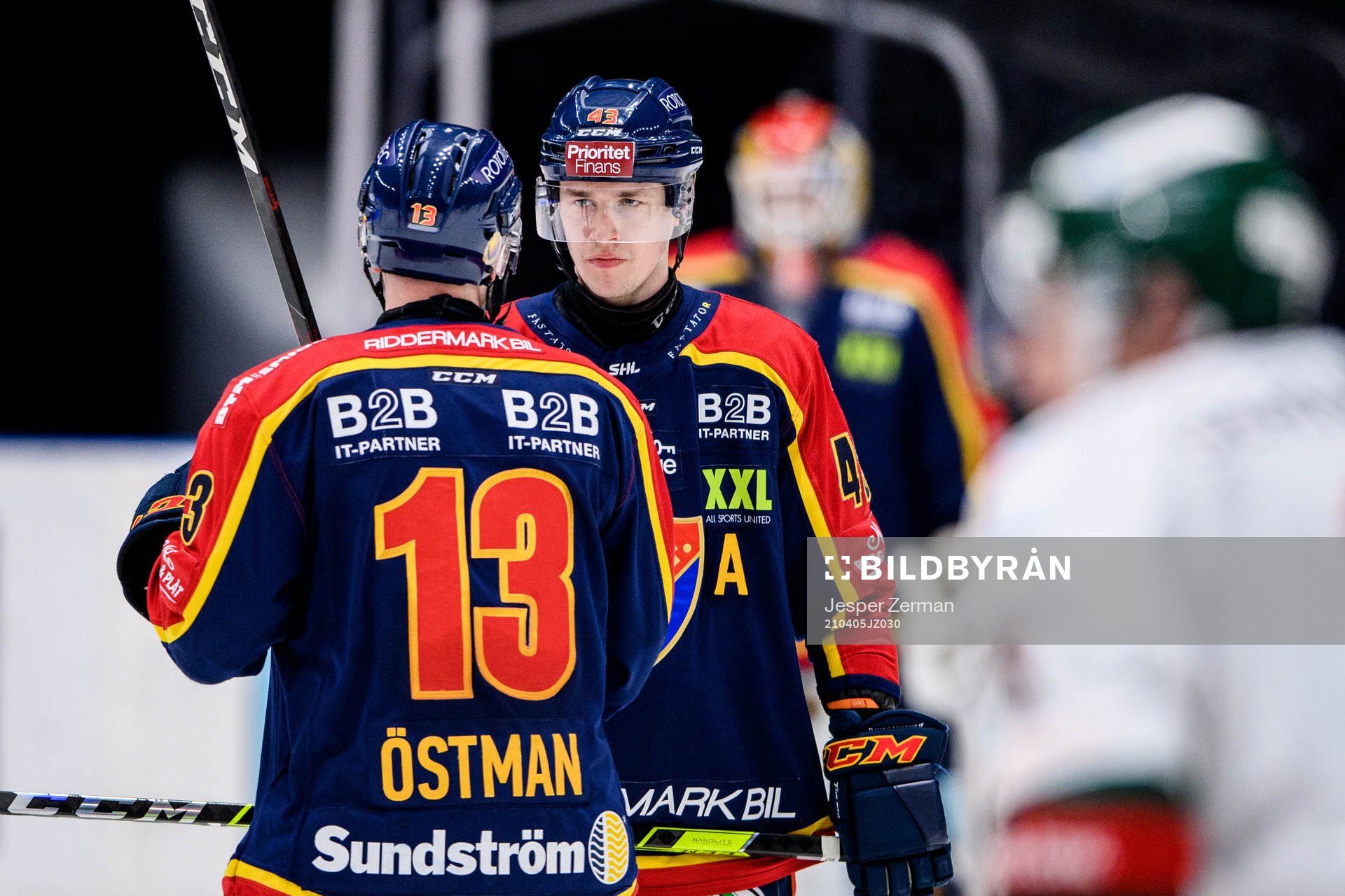 Djurgårdens Kalle Östman och Tom Nilsson