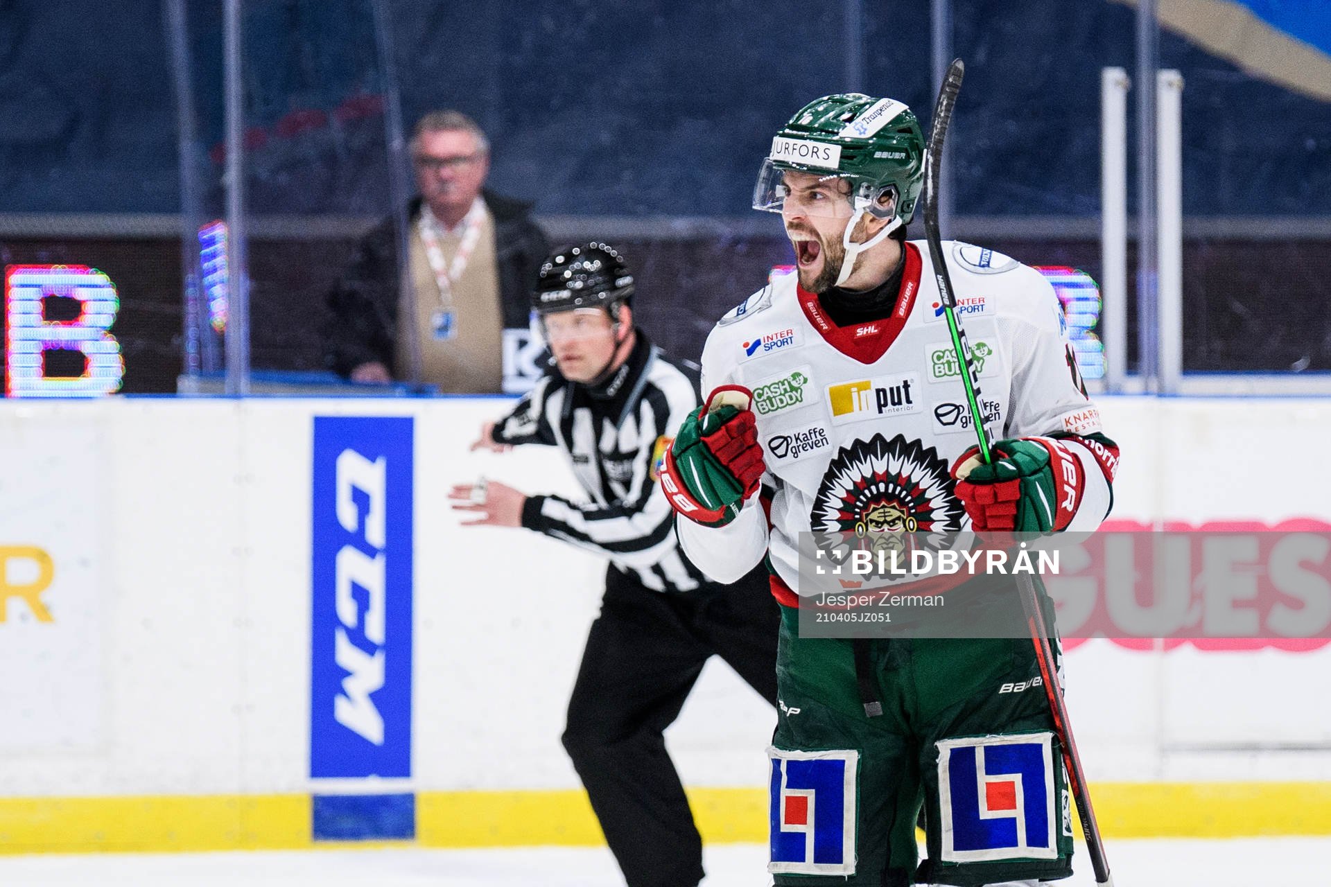 Frölundas Stefan Elliot jublar