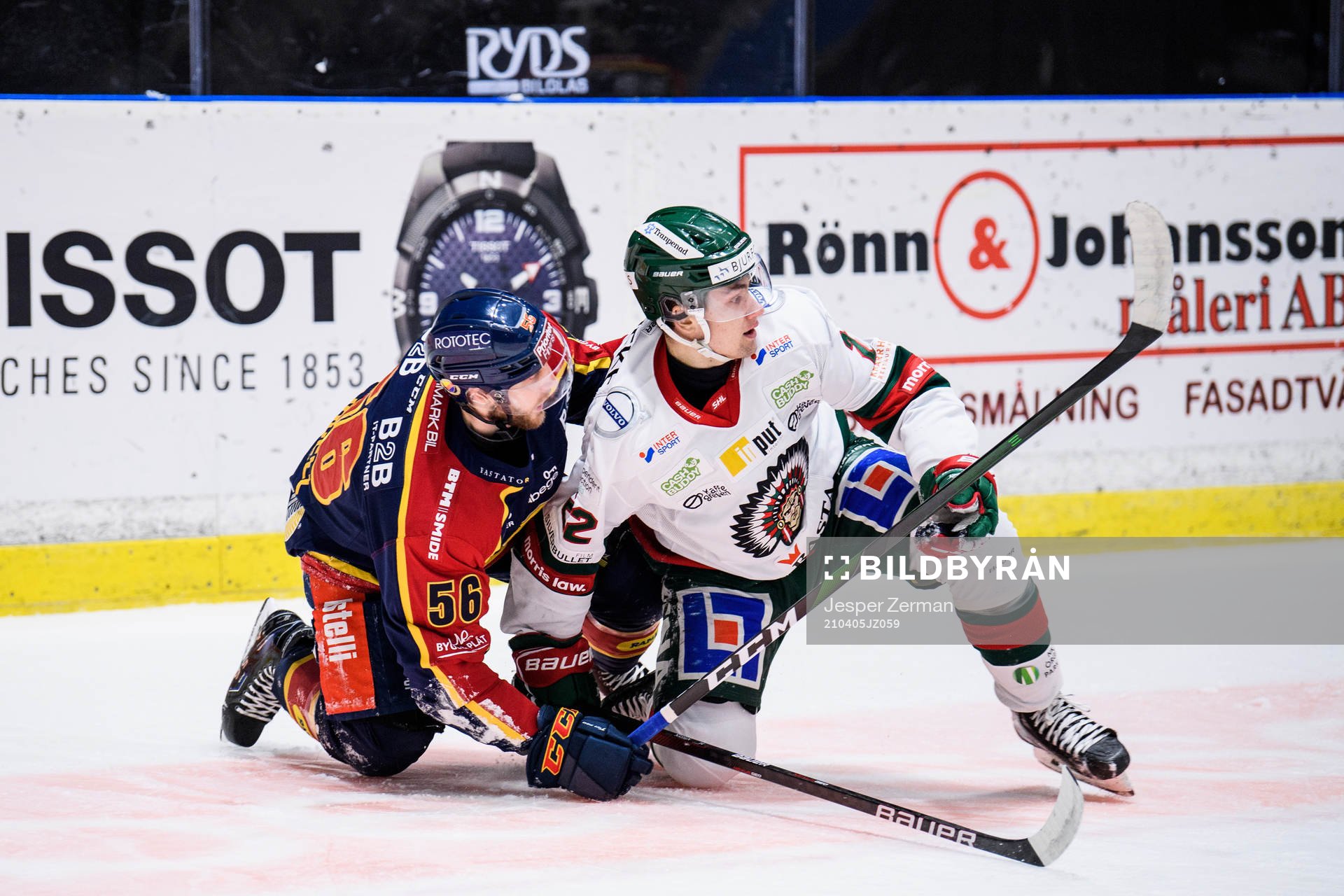 Djurgårdens Robin Norell och Frölundas Linus Nässén
