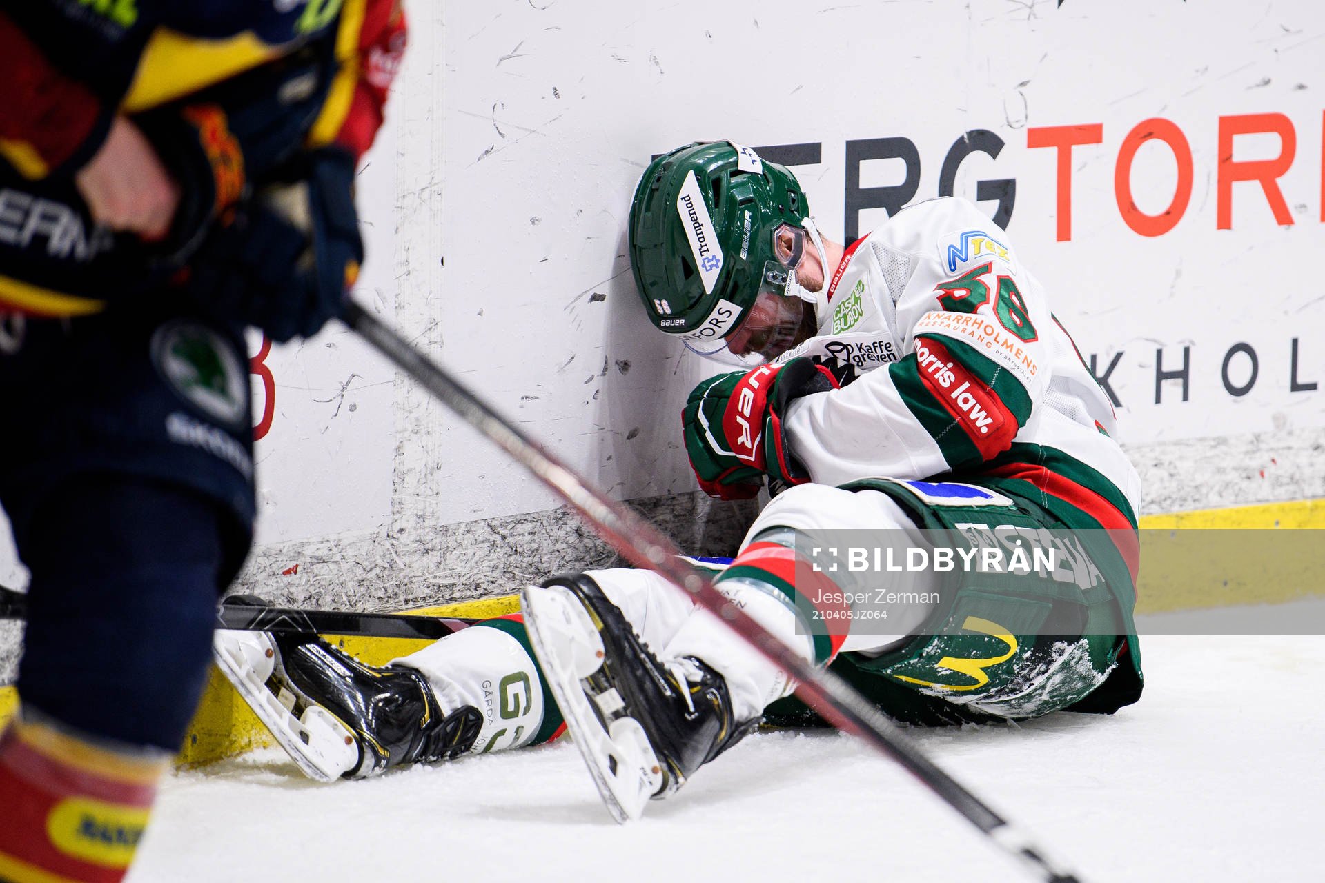 Frölundas Jonathan Sigalet  har ont