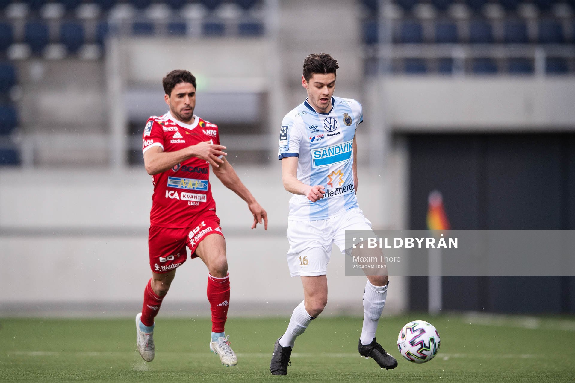 Luleås Yassine Assam och Gefles Kevin Persson