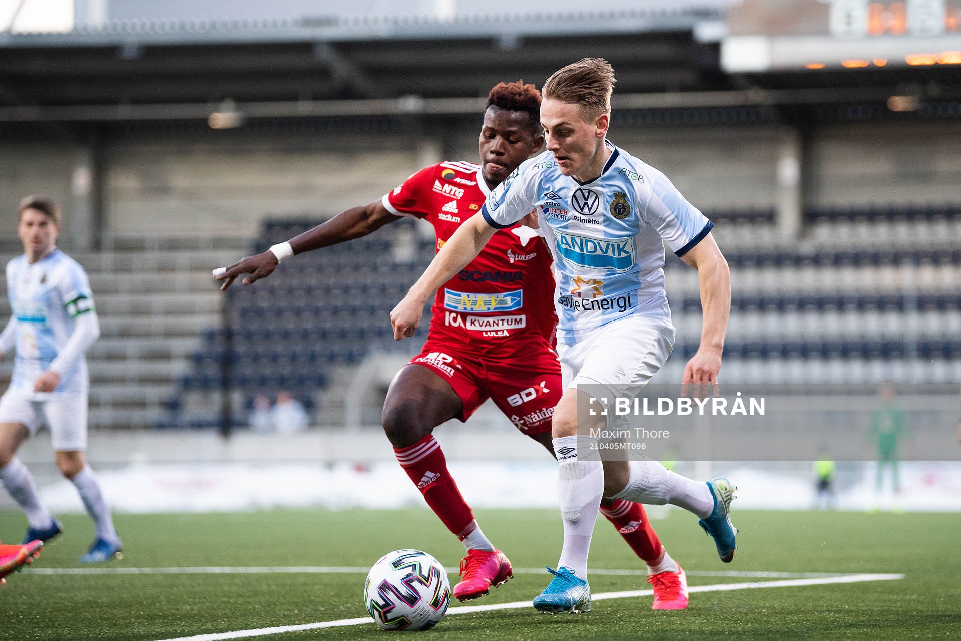Luleås Mamadou Kouyate och Gefles Axel Näsholm