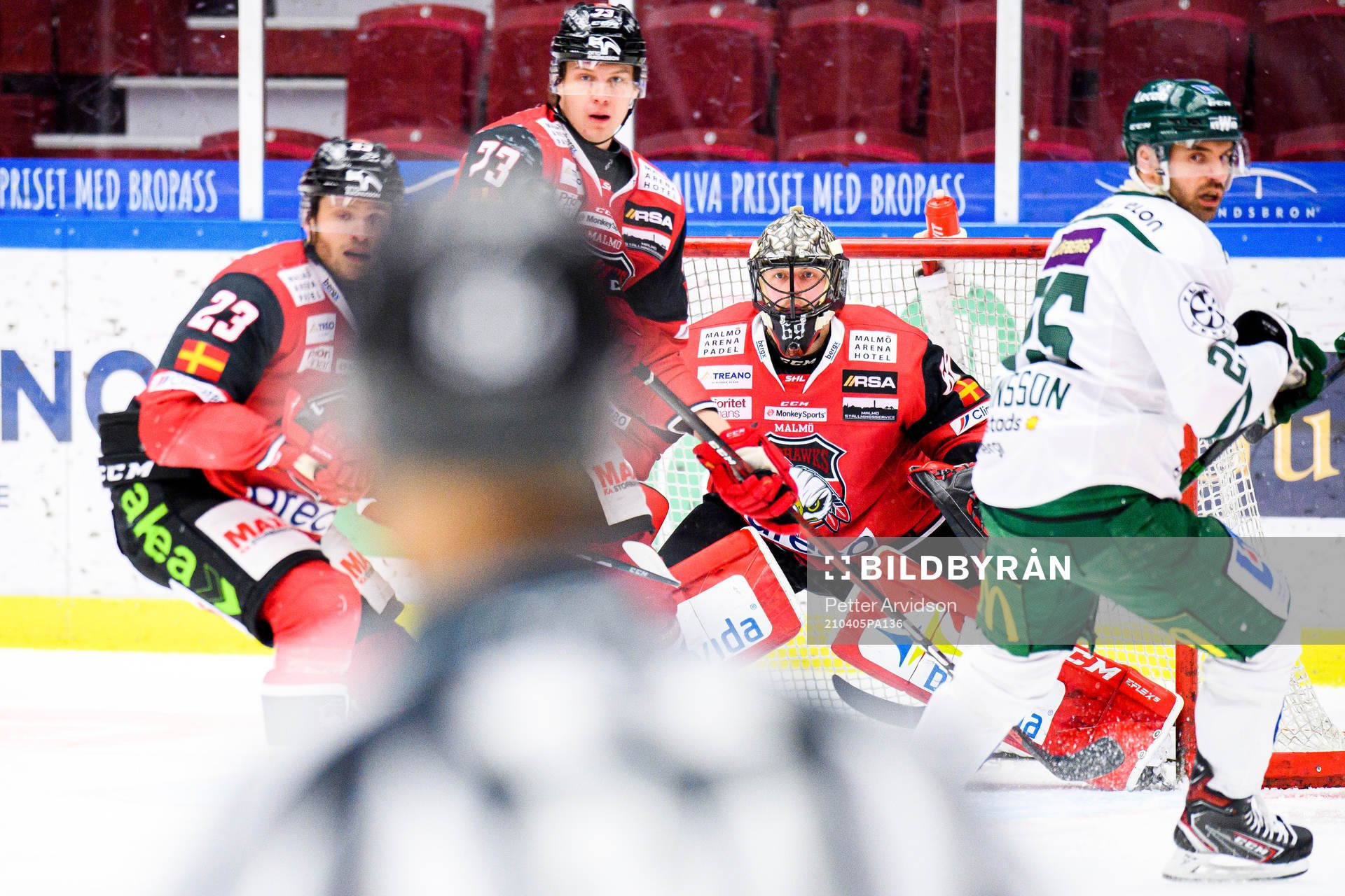 Malmö Redhawks målvakt Oscar Alsenfelt