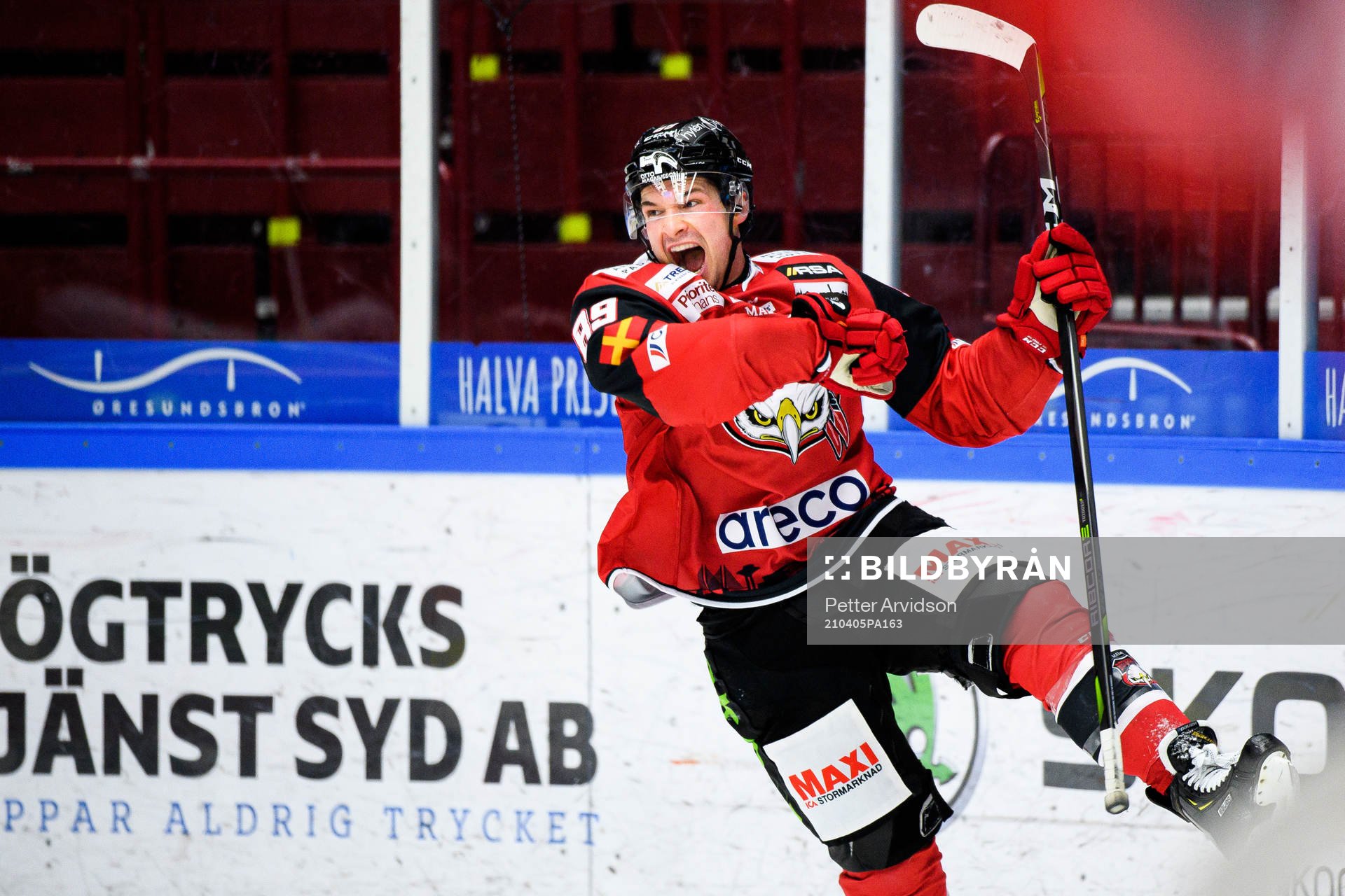 Malmö Redhawks Matt Puempel jublar