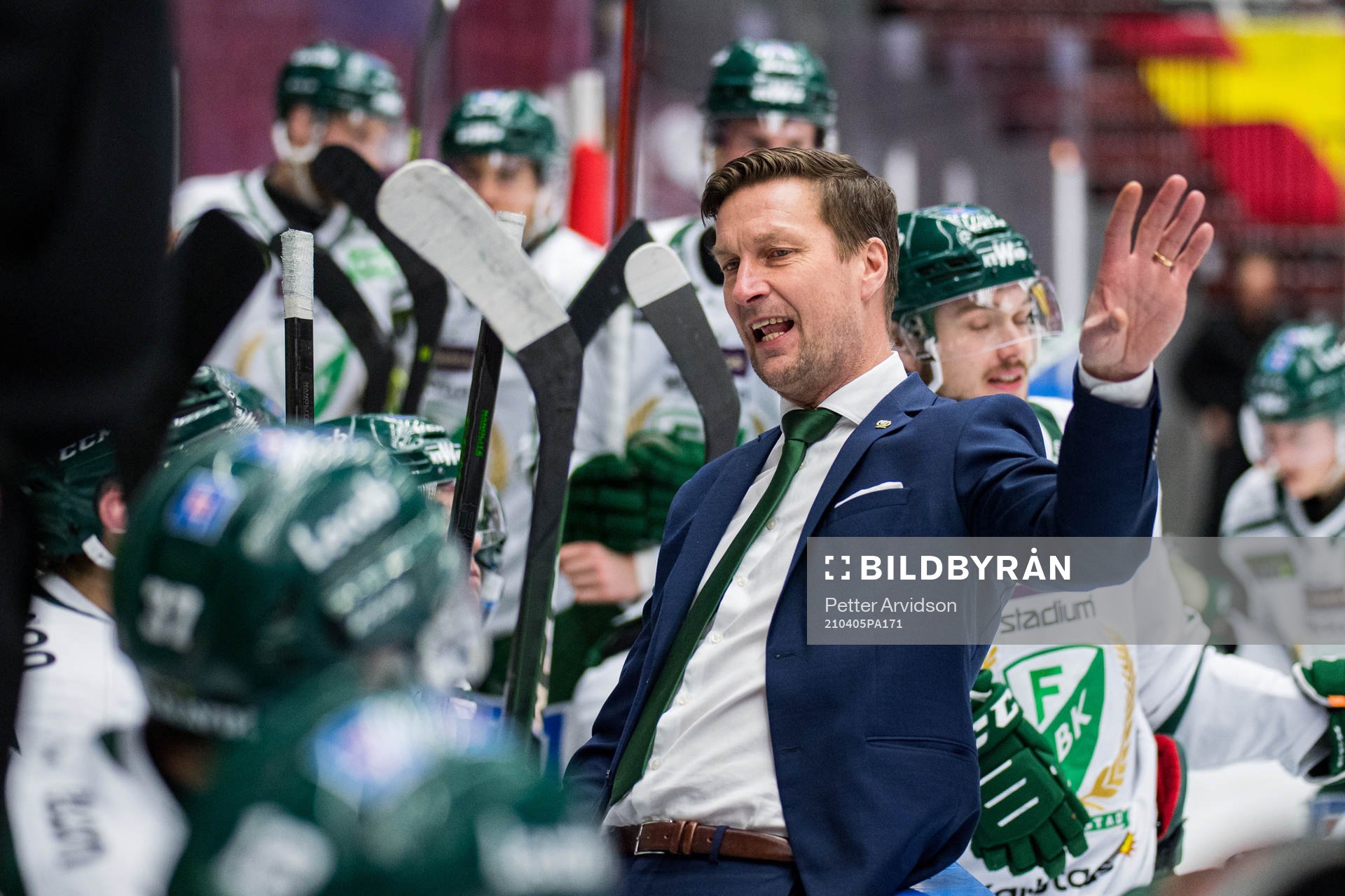 Färjestads tränare Johan Pennerborn