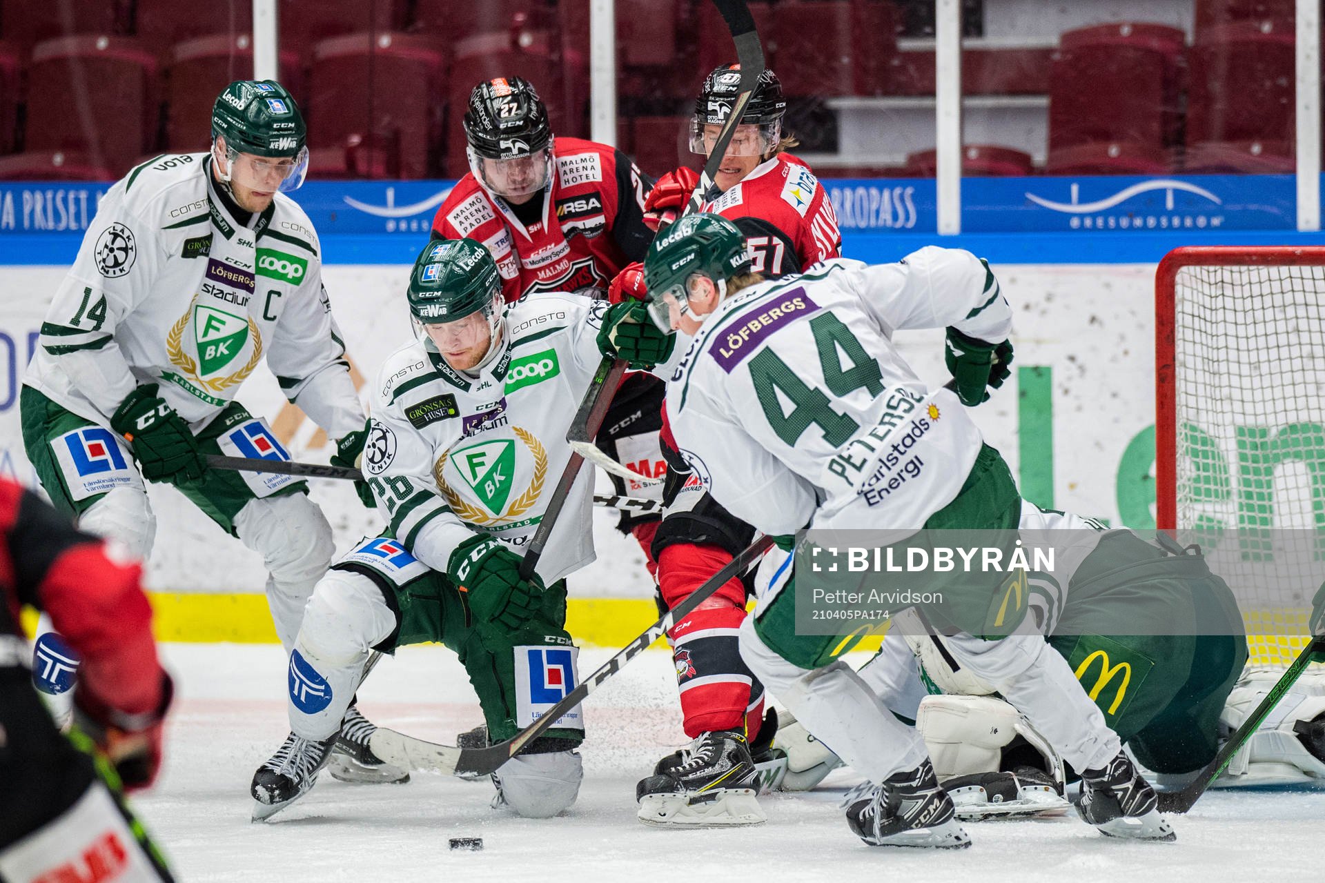 Malmö Redhawks Emil Sylvegård och Ponthus Westerholm