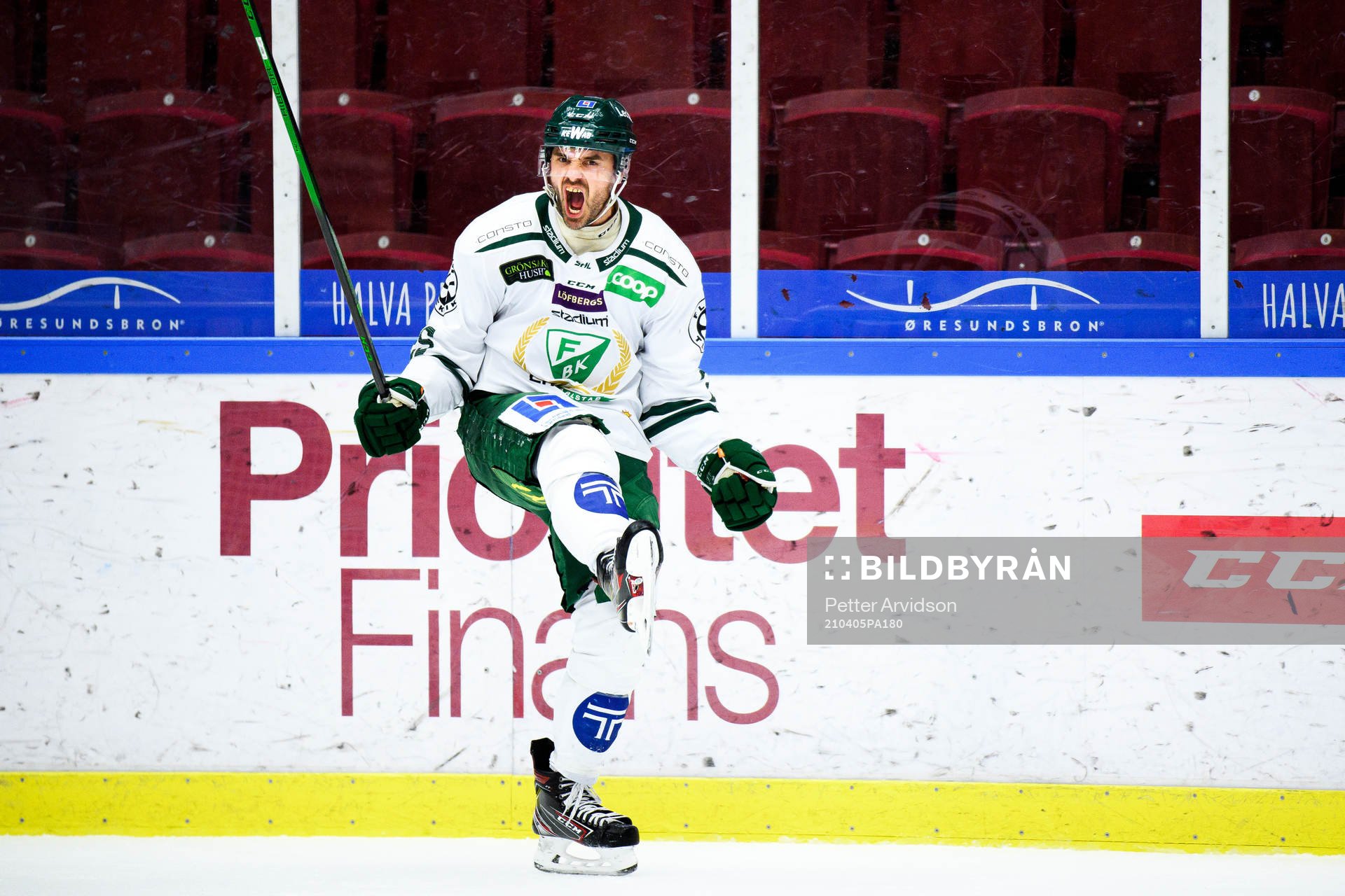 Färjestads Martin Johansson jublar