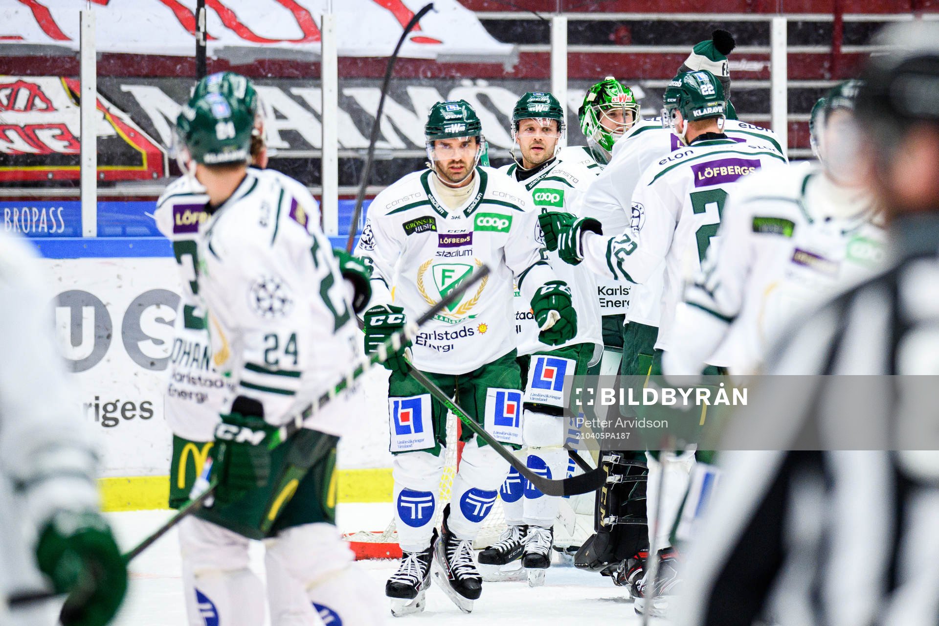 Färjestads Martin Johansson jublar