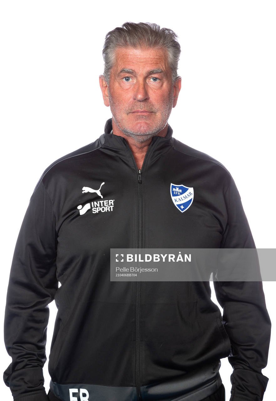 Kalmars tränare Frank Berntzen poserar för ett porträtt den 6 april 2021 i Kalmar.