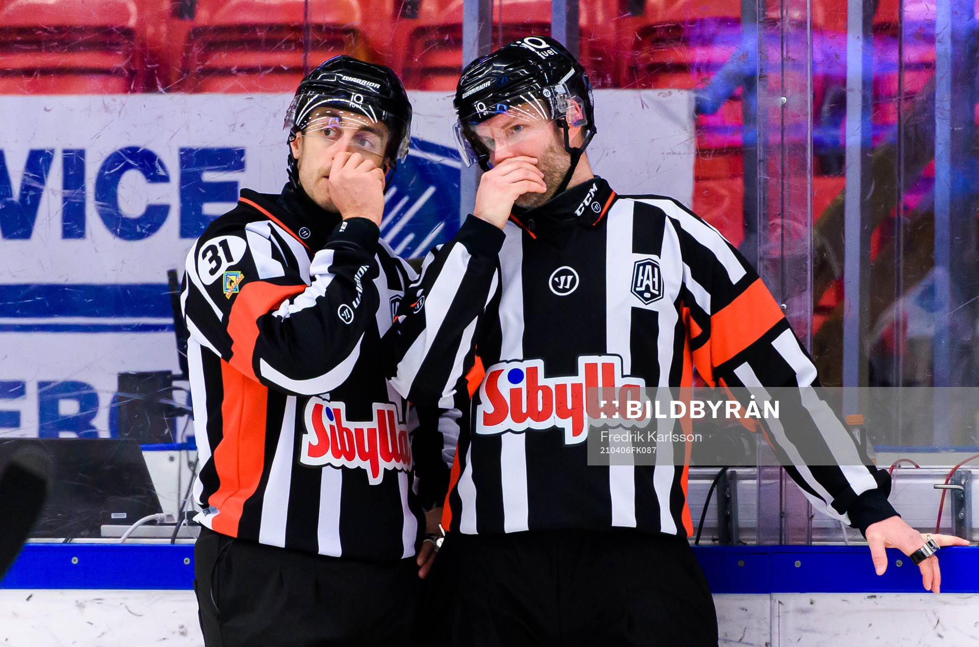 Domare Kristoffer Folkstrand och David Bergman i samtal