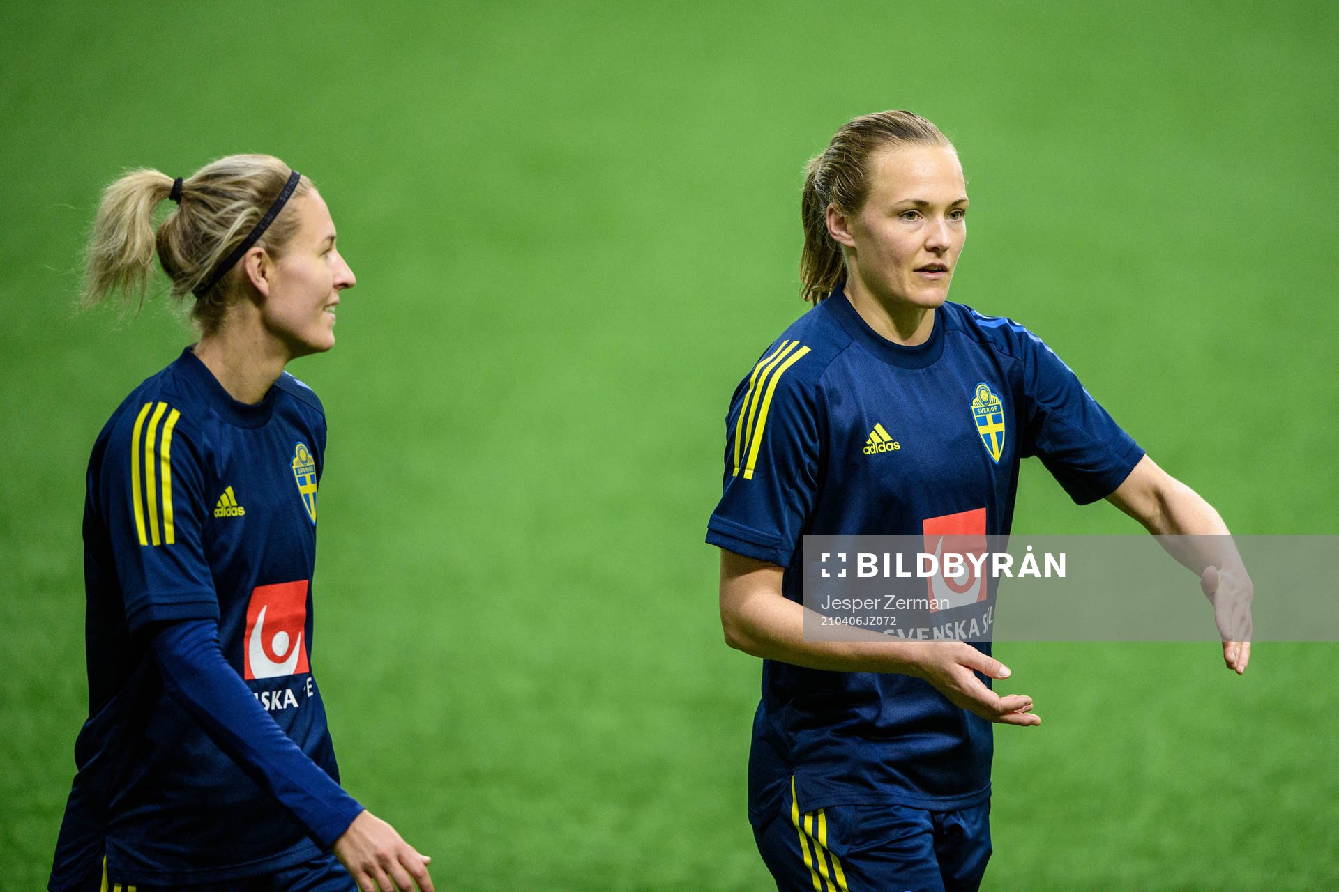 Emma Kullberg and Magdalena Eriksson of Sweden