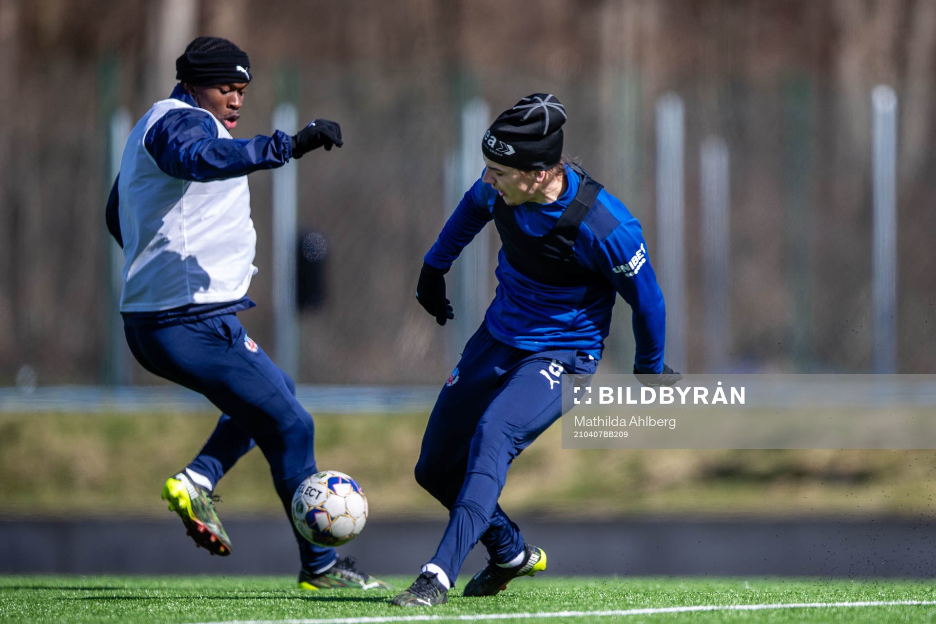 Noel Mbo och Brandur Hendriksson Olsen