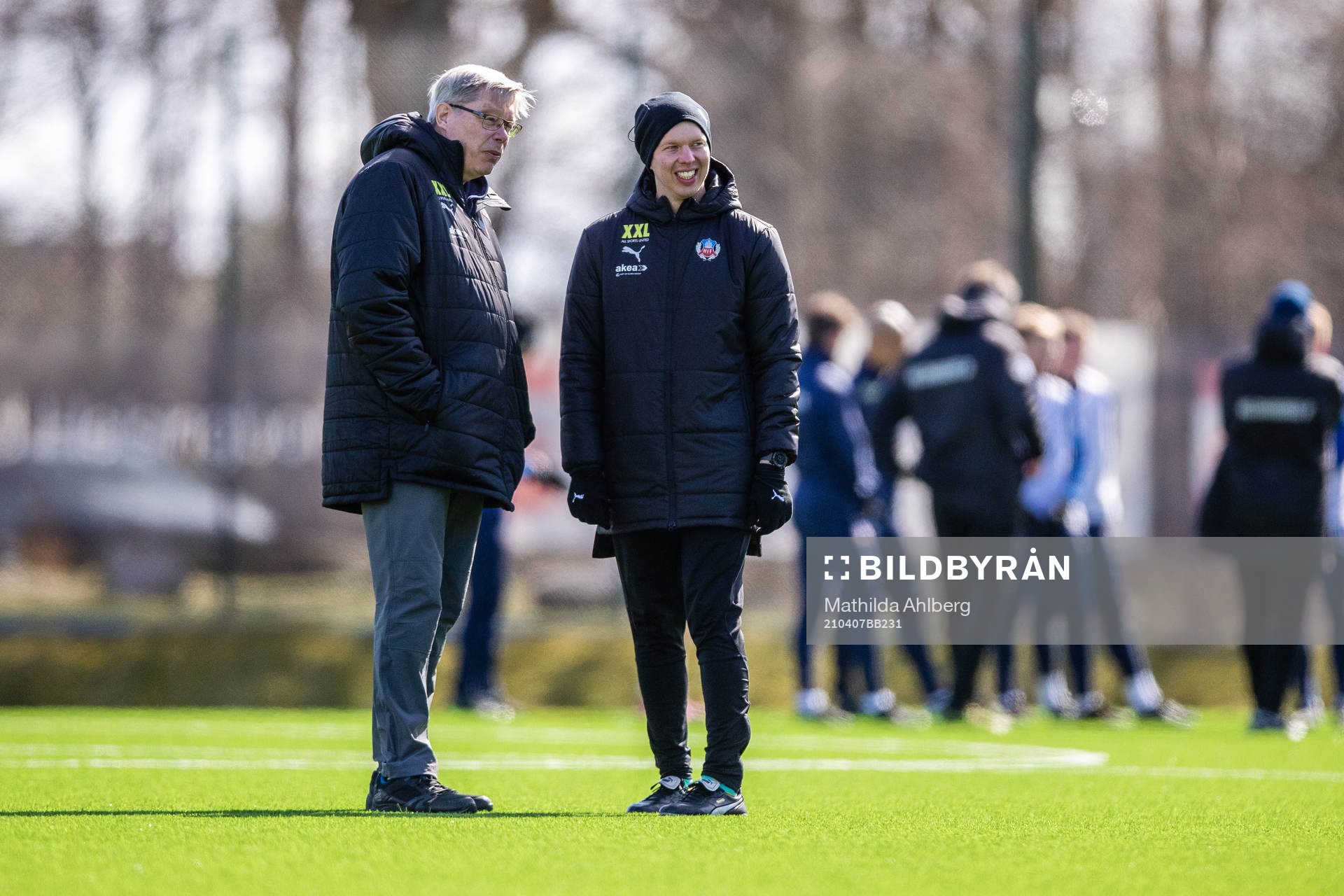 Helsingborgs head of medical Dale Reese och fysioterapeut