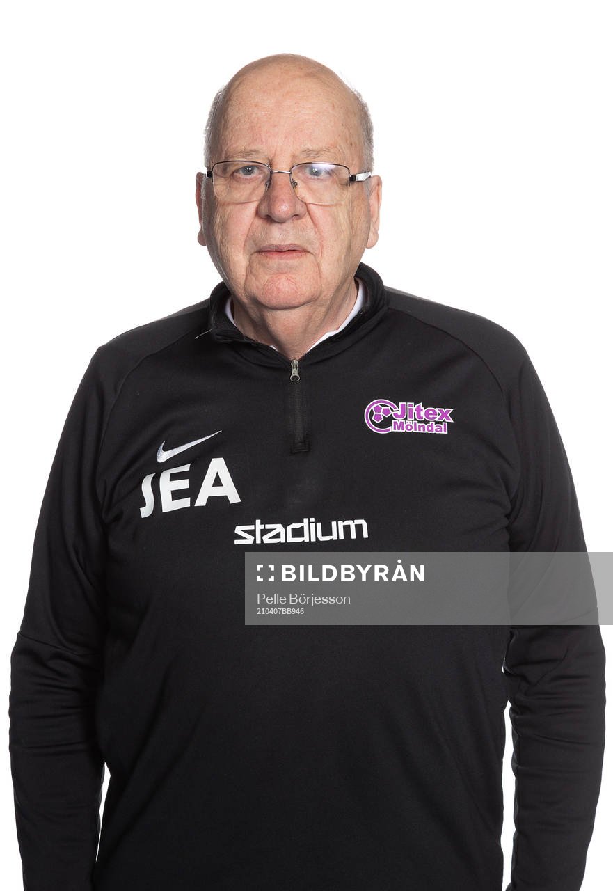 Jitex materialförvaltare Jan-Erik ”Clacken” Andersson poserar för ett porträtt den 7 april 2021 i Mölndal.