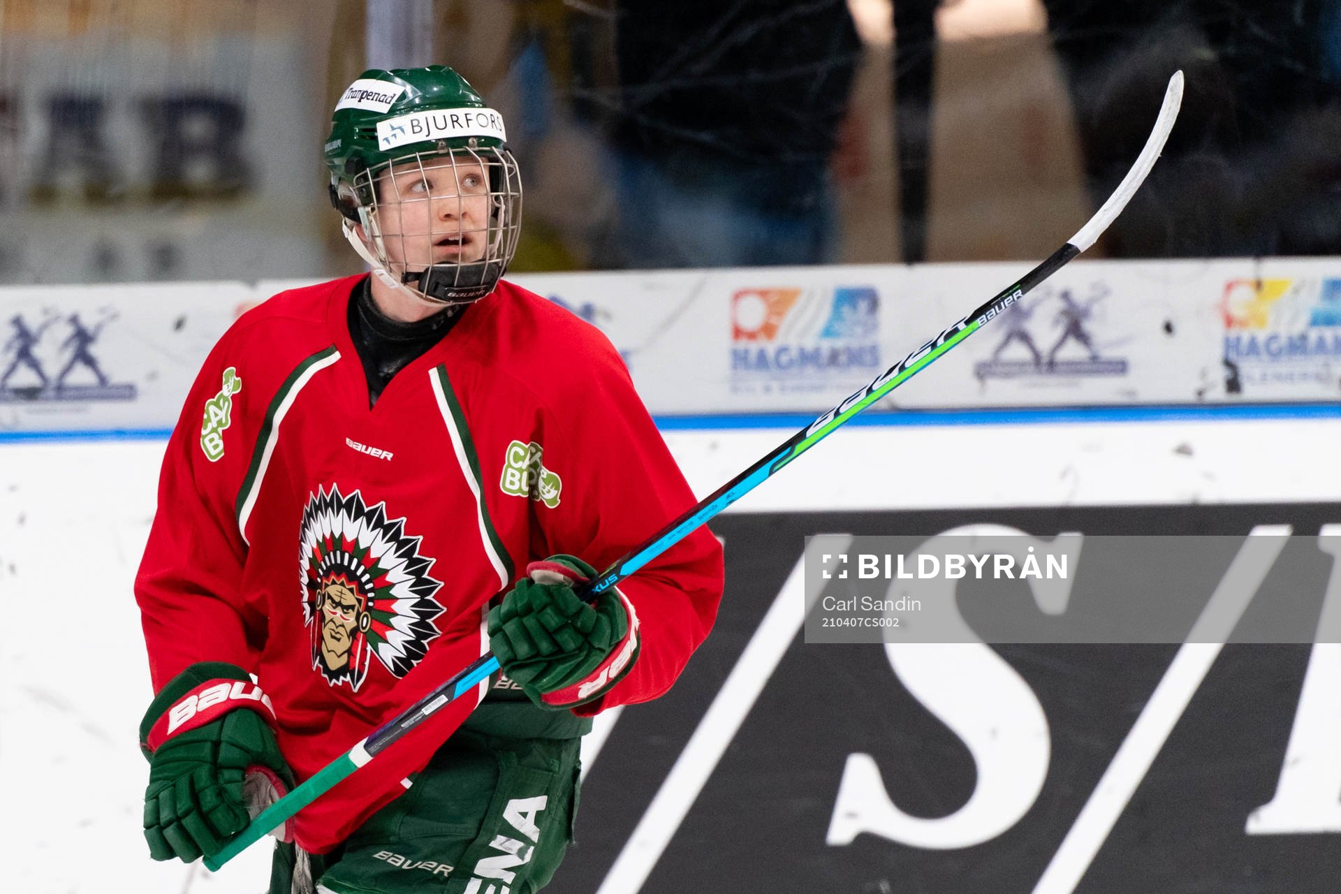 Frölundas Liam Dower Nilsson innan åttondelsfinal två i