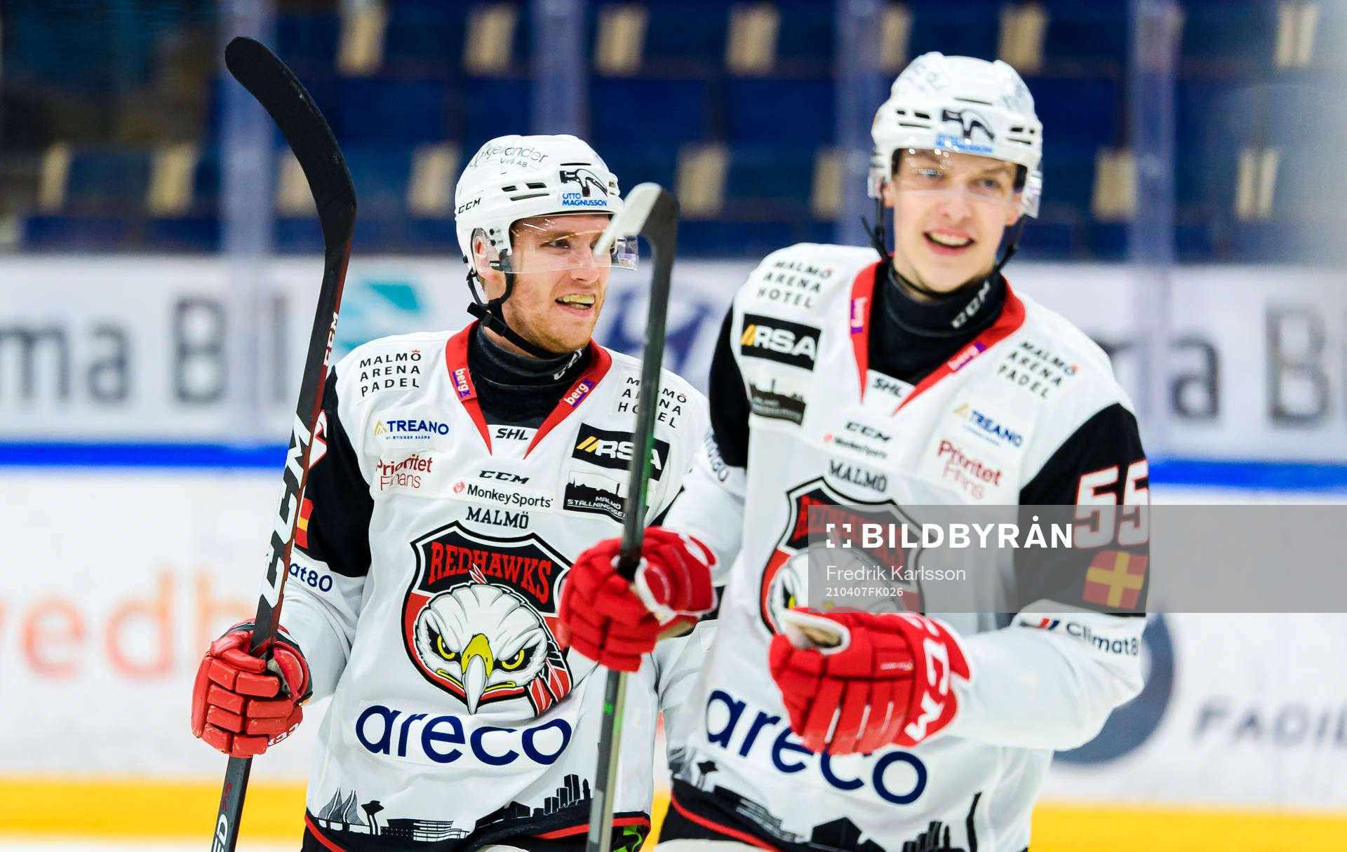 Malmö Redhawks Matias Lassen jublar