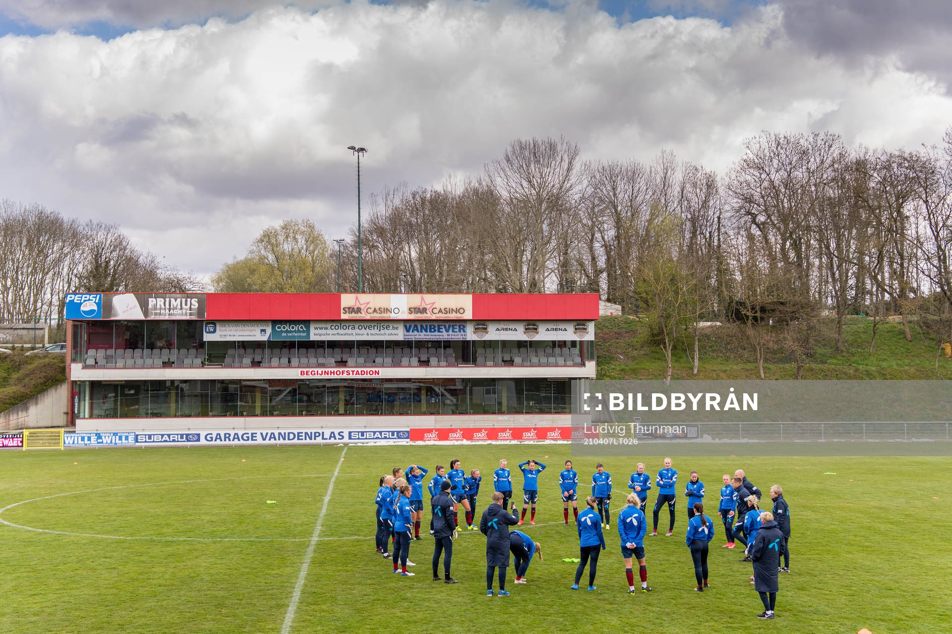 General view of the Norwegian national football team