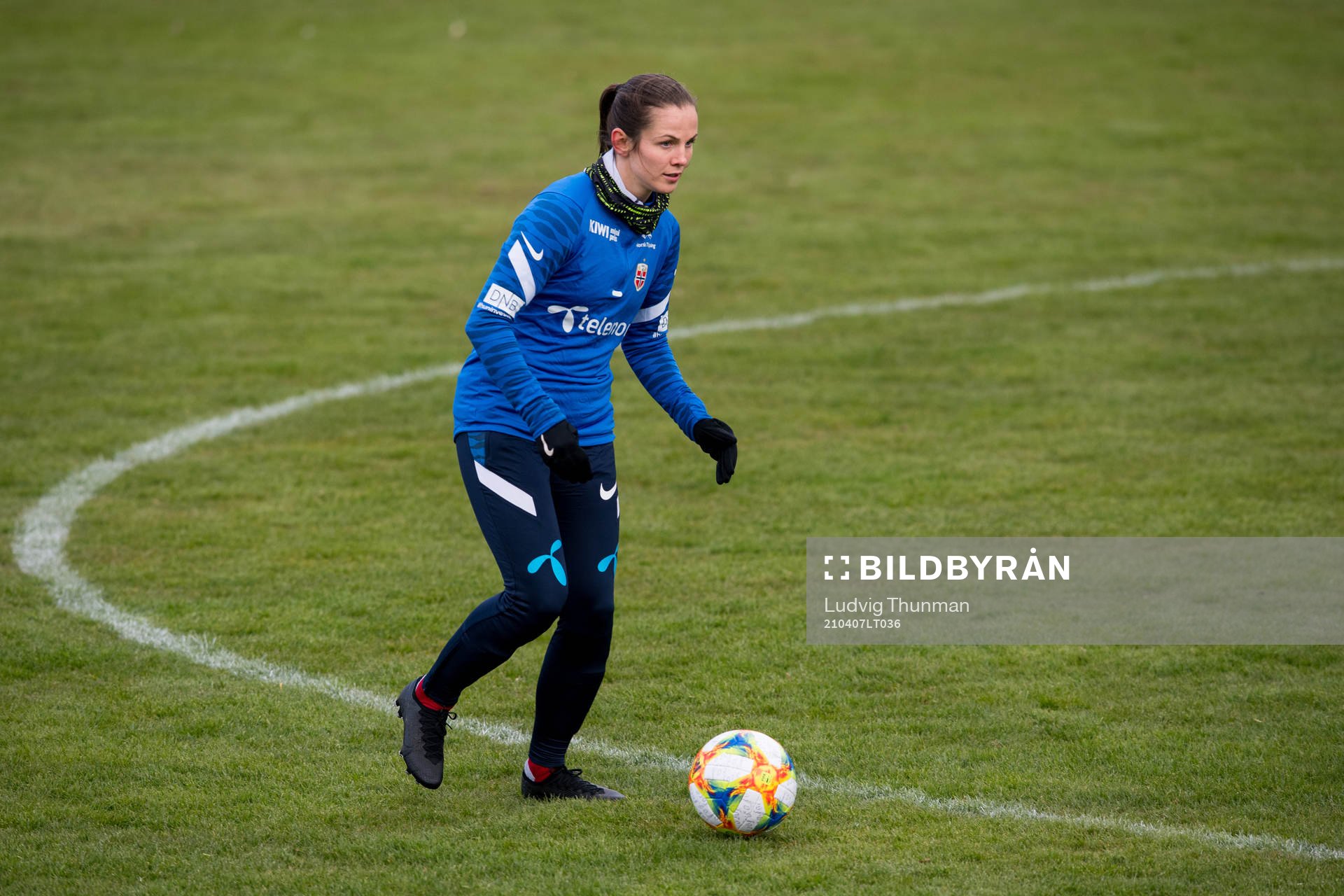 Tuva Hansen of the Norwegian national football team