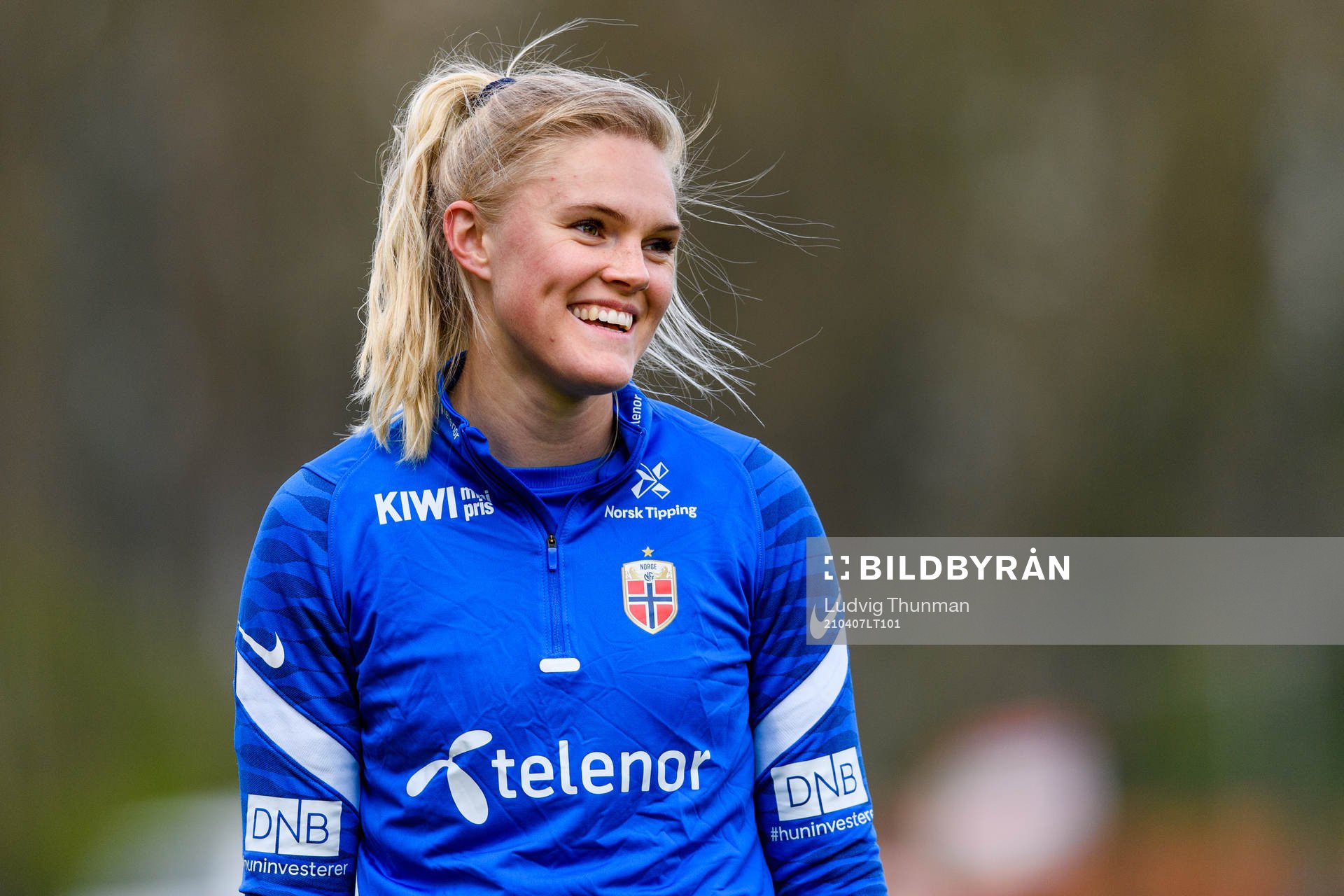 Kristine Bjørdal Leine of the Norwegian national football