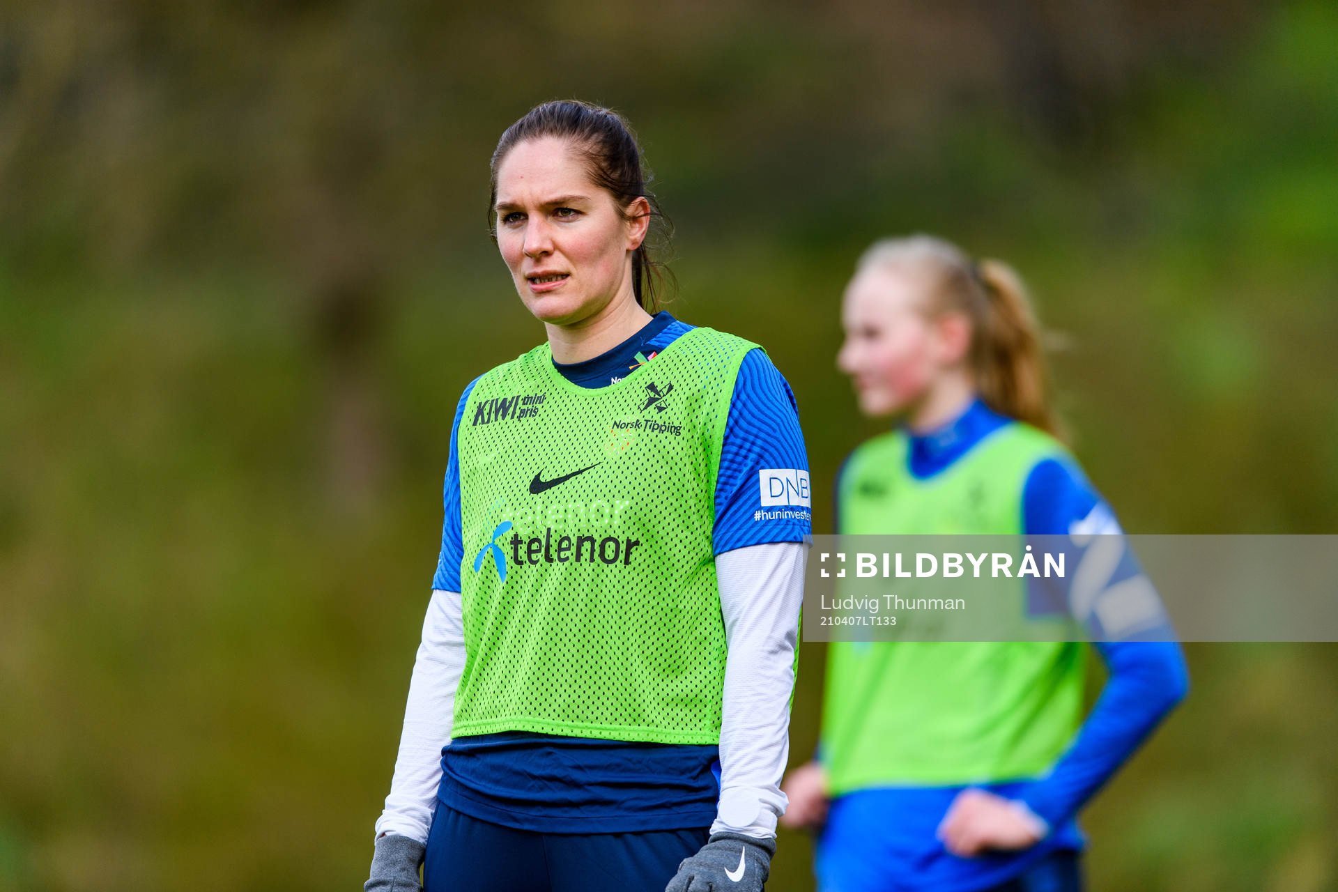 Randi Himle, kit manager of the Norwegian national football