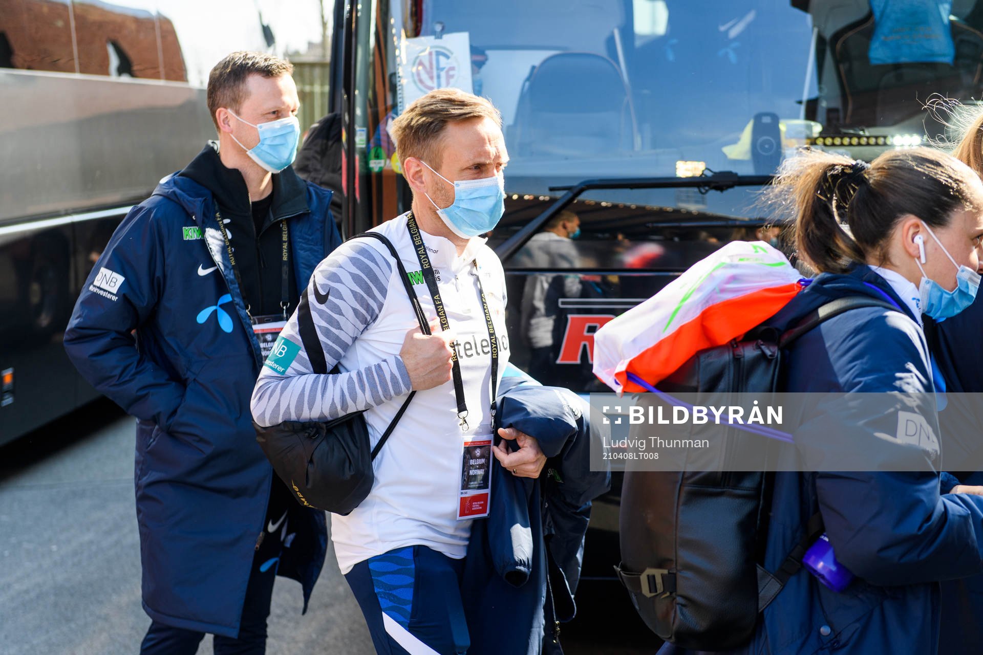 Martin Sjögren, head coach of Norway arrives