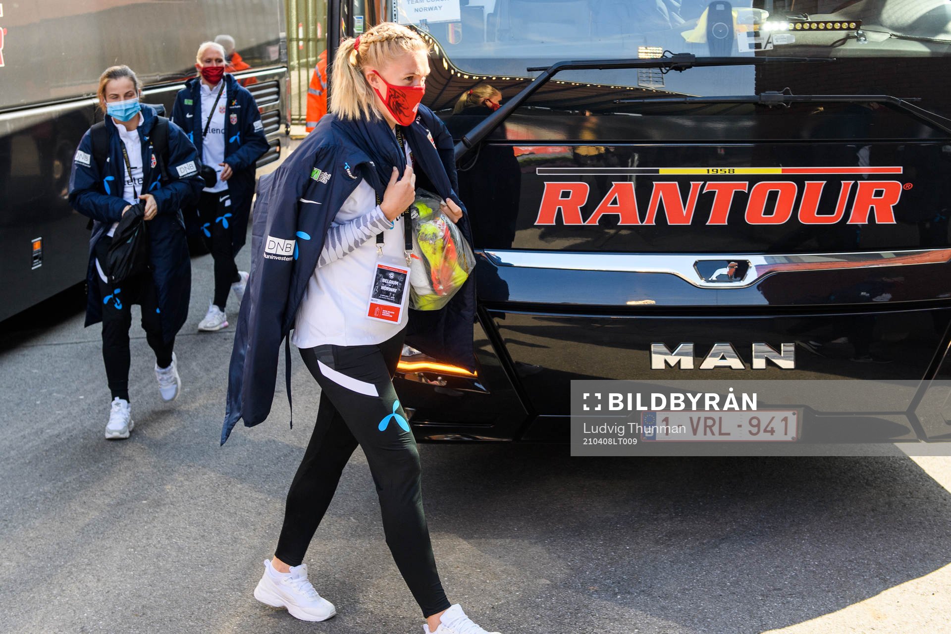 Kristine Bjørdal Leine of Norway arrives